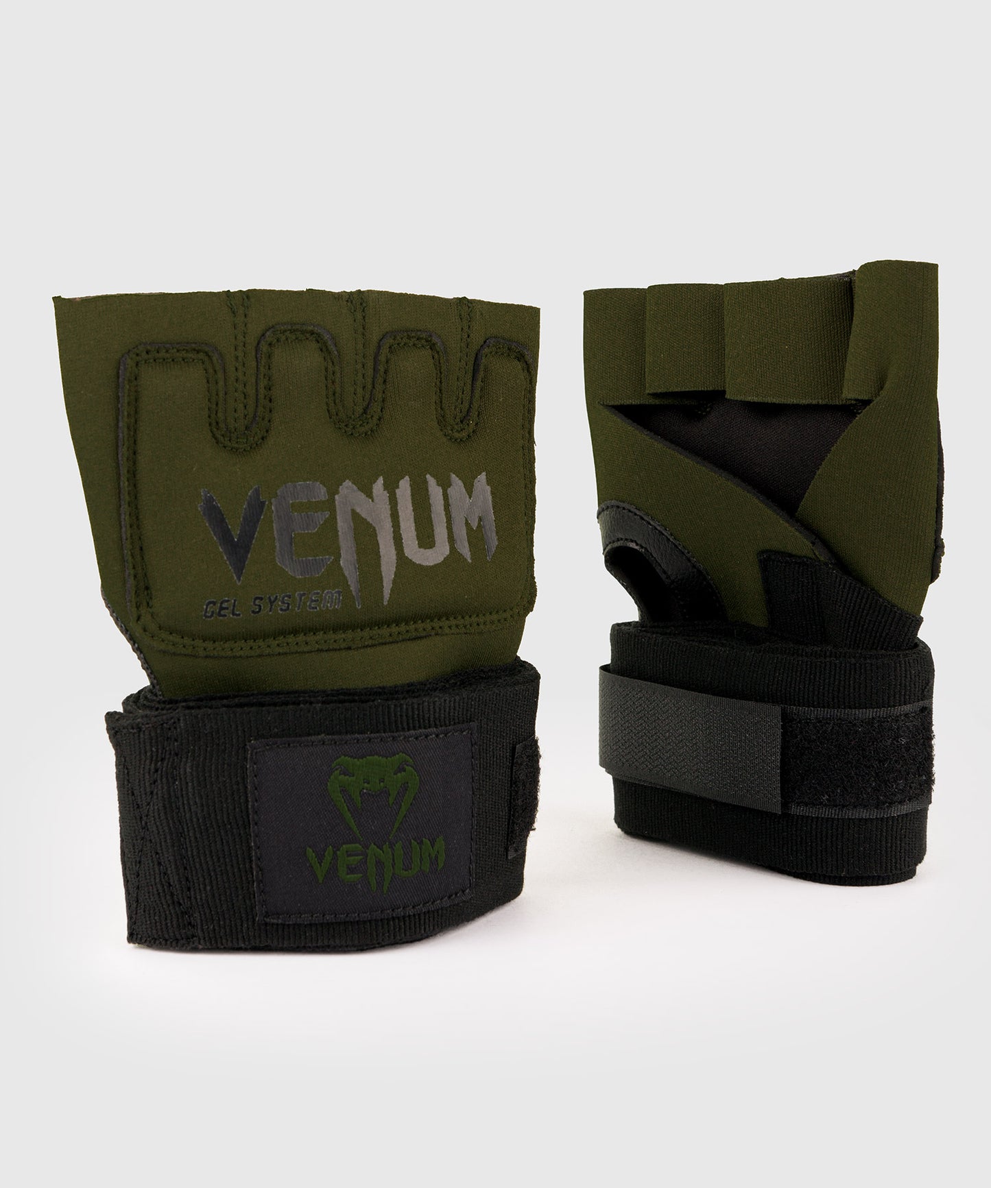 Venum Kontact Gel Guante venda - Kaki/Negro