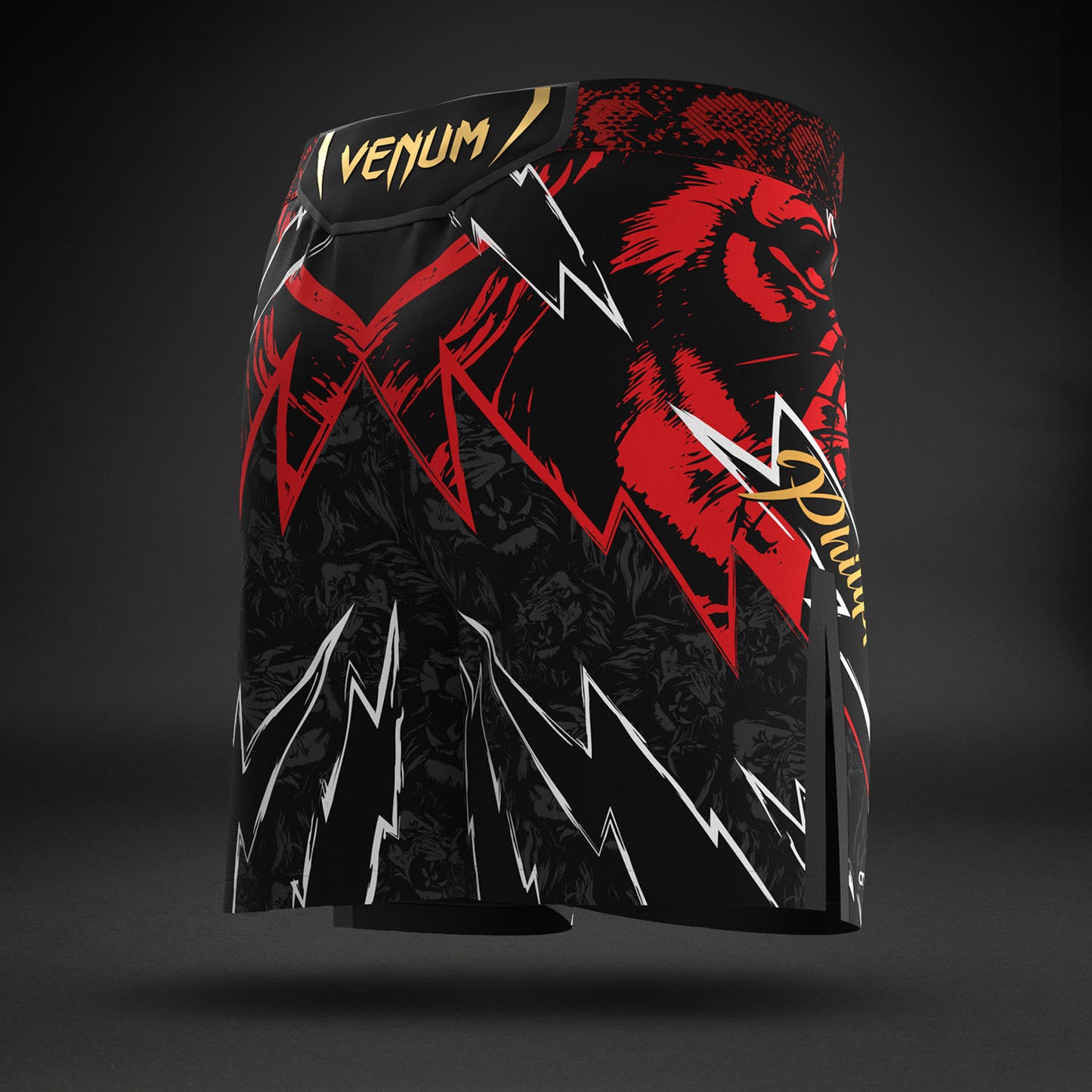UFC Unrivaled by Venum Jon Jones Pantalones Cortos de Lucha para Hombres - Rojo