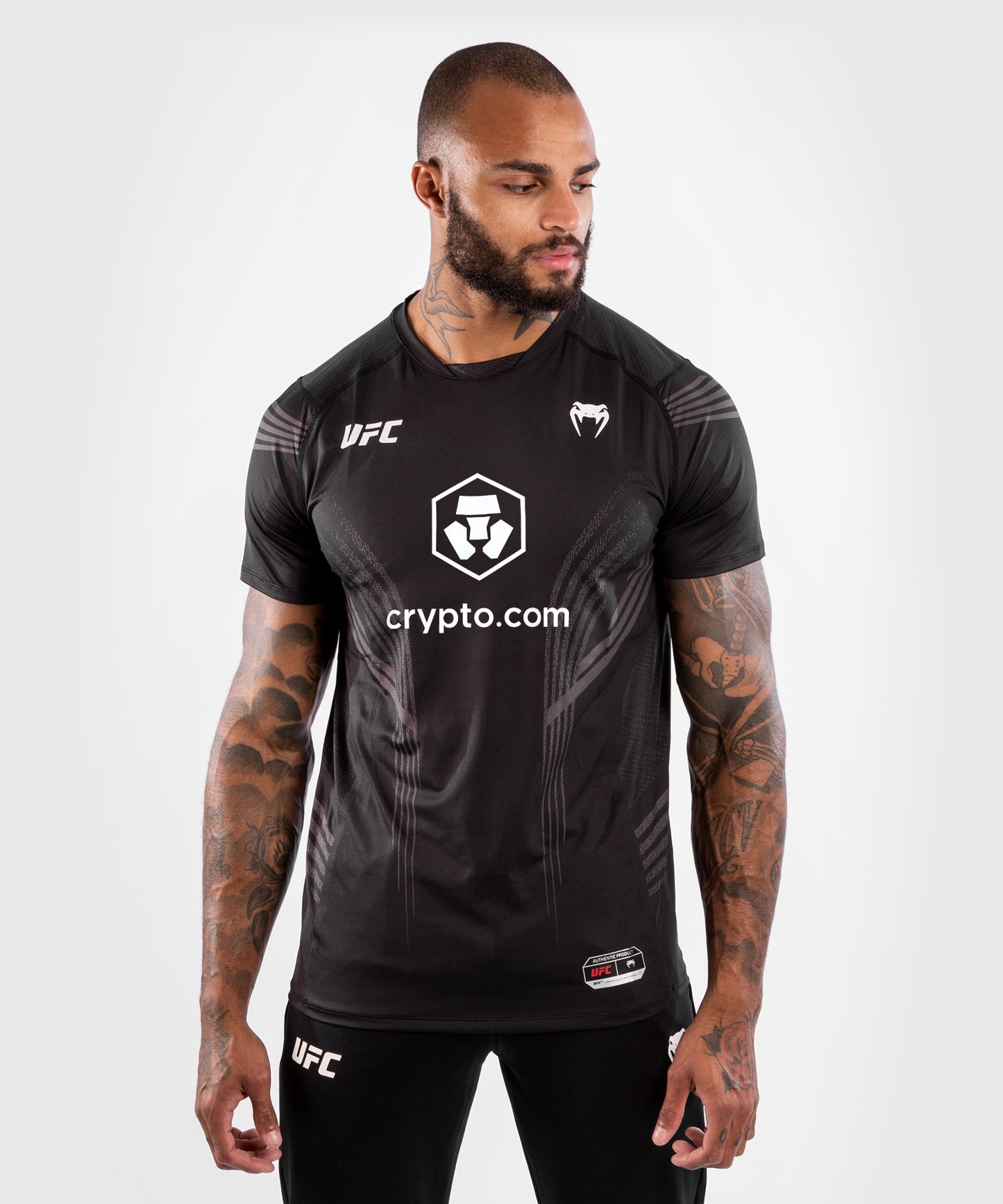 Camiseta Técnica Para Hombre UFC Venum Authentic Fight Night - Negro