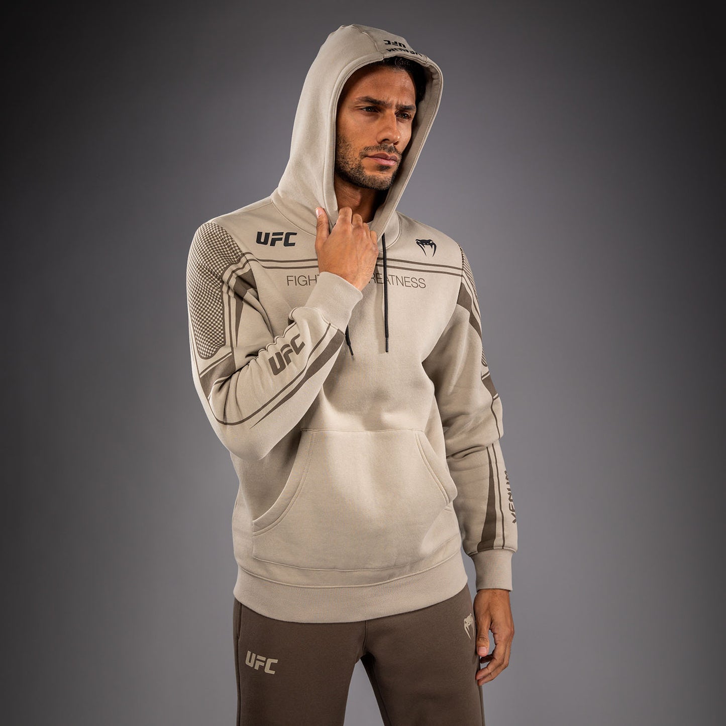 Venum UFC Unity by Venum Authentic Fight Week Sudadera con Capucha para Hombre - Arena