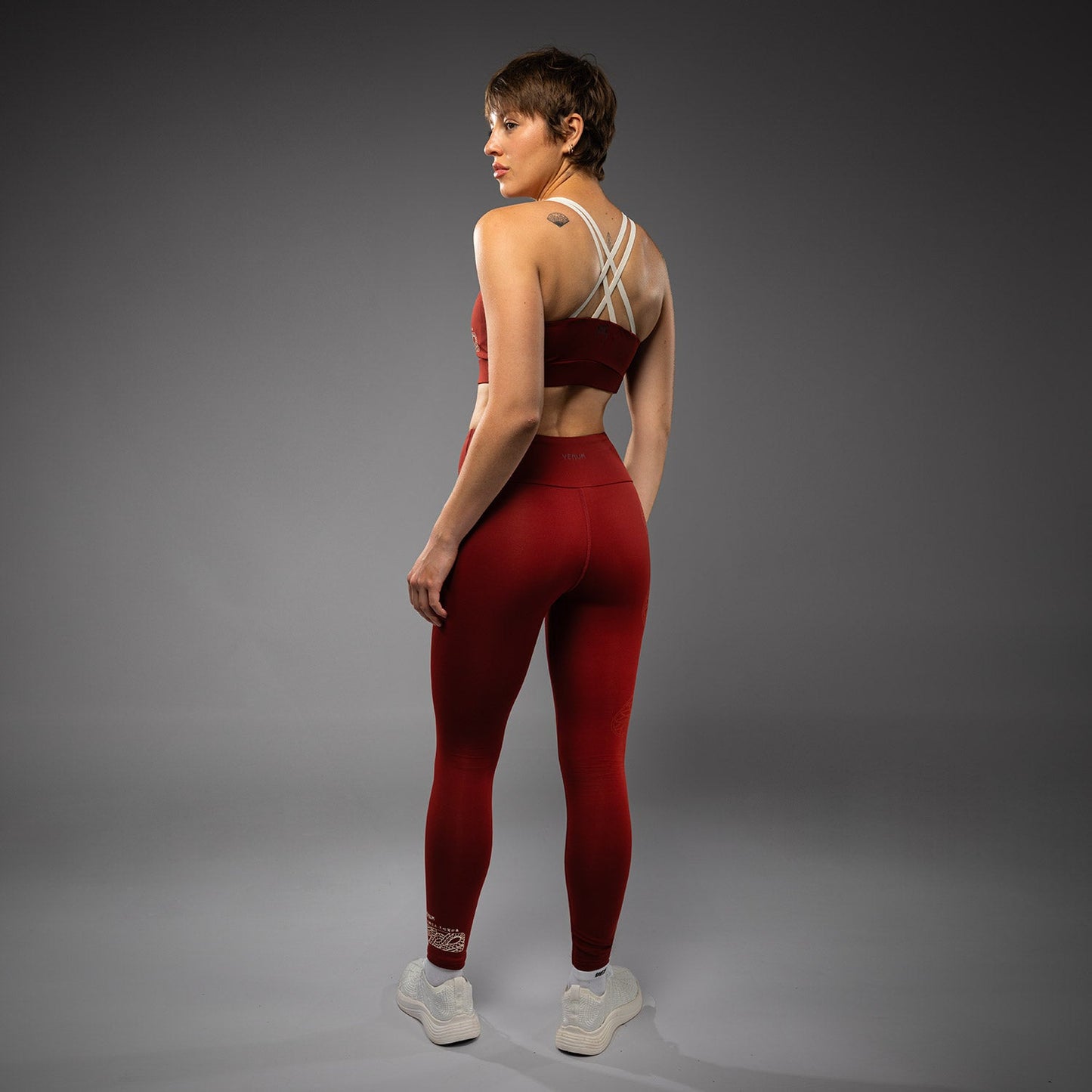 Venum Serpenti Leggings Mujer – Burdeos/Marfil