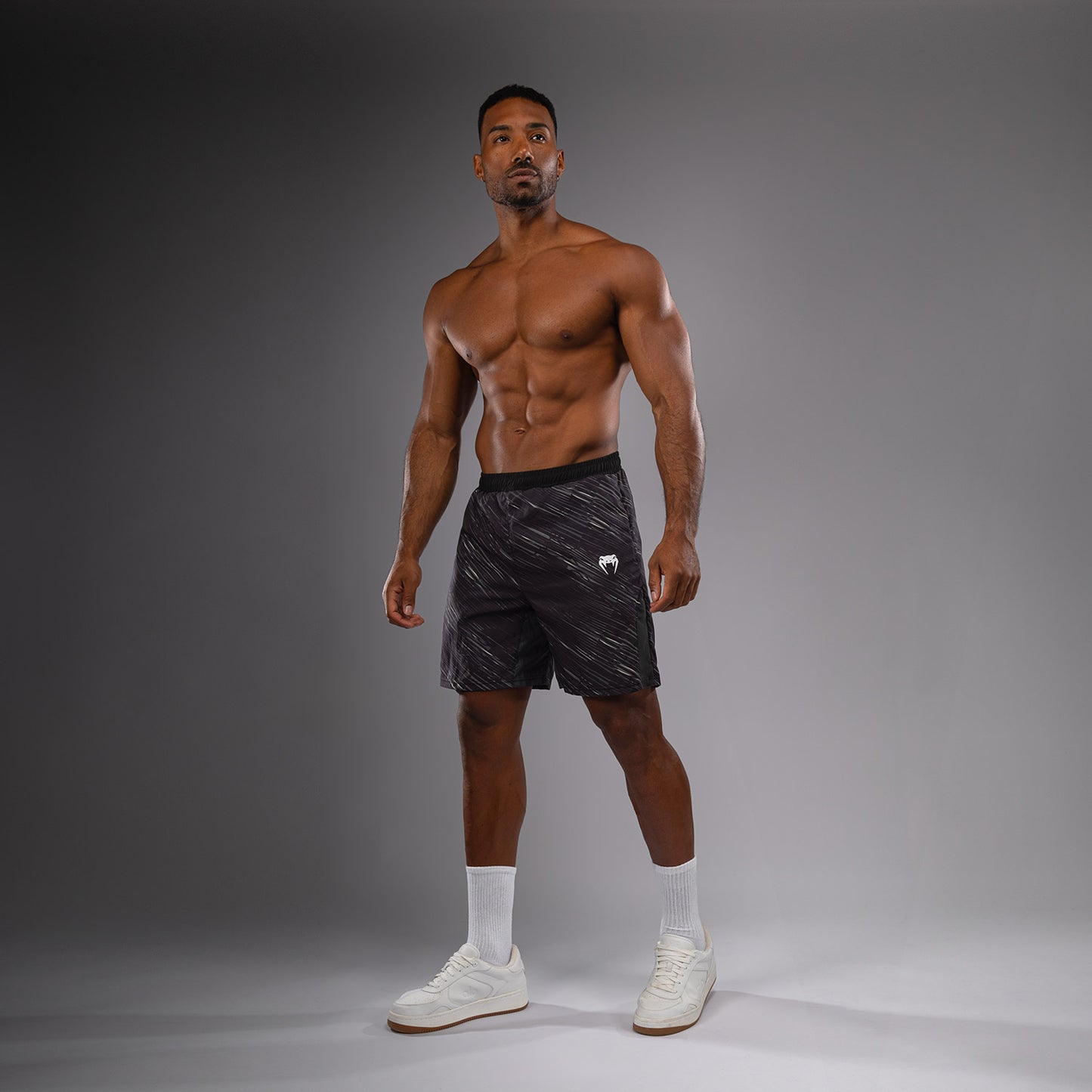 Venum Rapid Pantalones Cortos de Entrenamiento - Negro/Gris Tormenta
