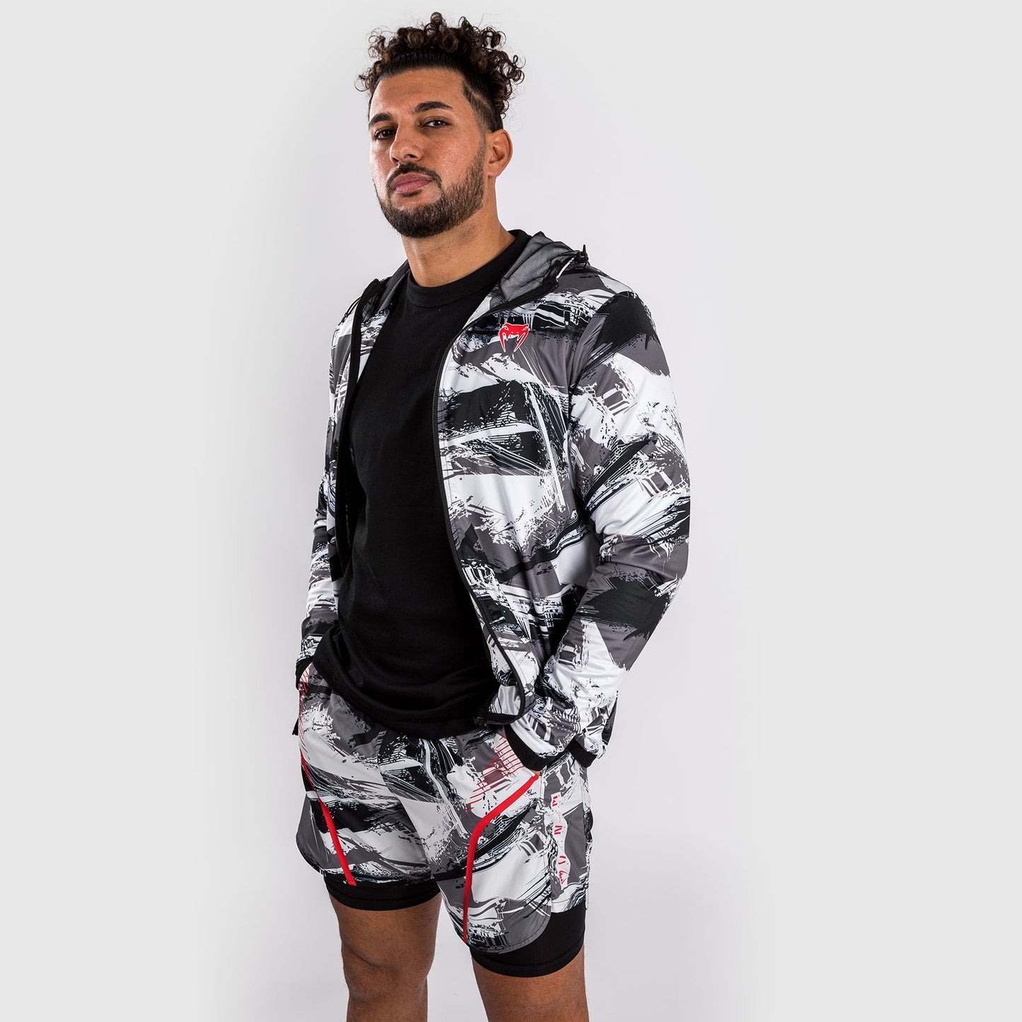 Venum Electron 3.0 Sudadera con capucha - Gris/Rojo