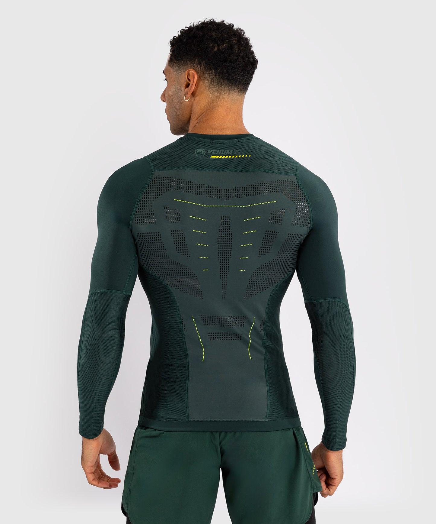 Venum Technical 3.0 Camiseta de Manga Larga Rashguard - Verde Bosque
