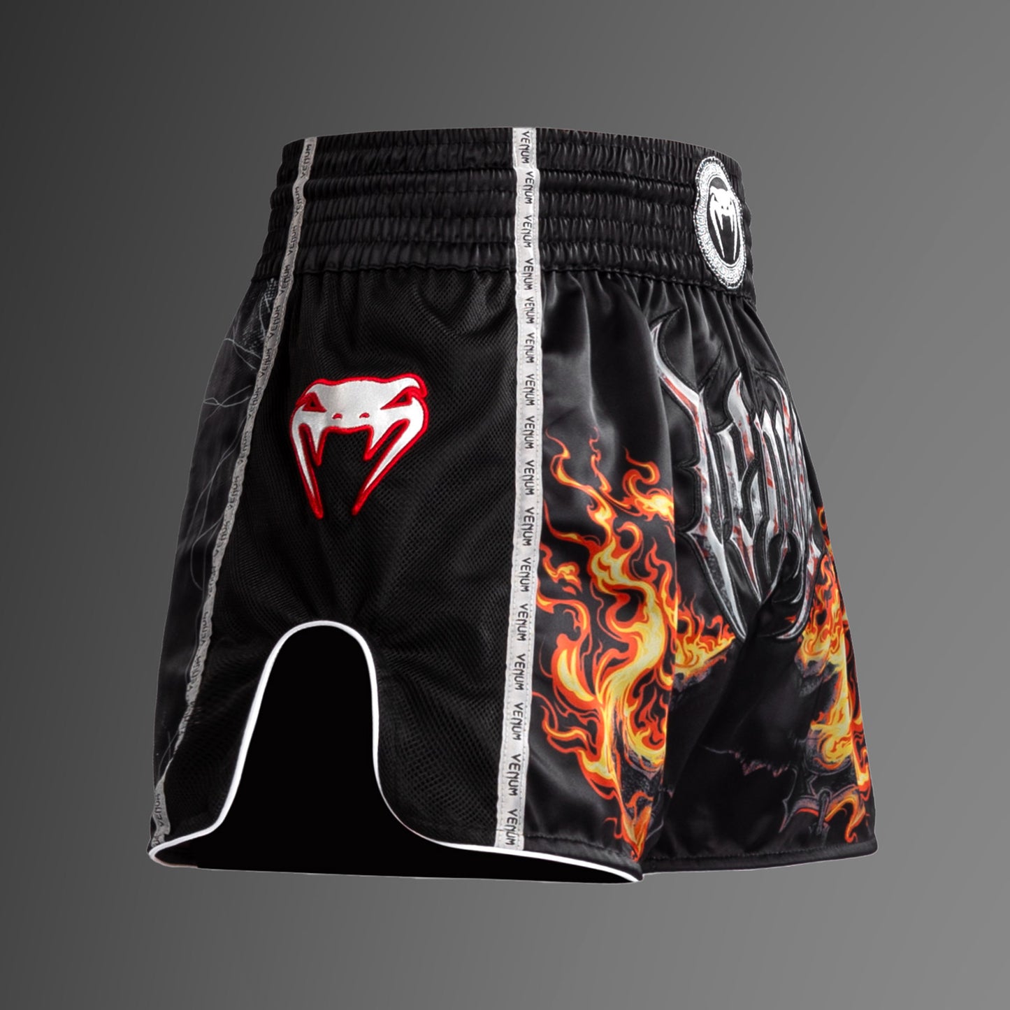 Venum Gladiator 5.0 Pantalones Cortos De Muay Thai - Negro/Naranja Neón