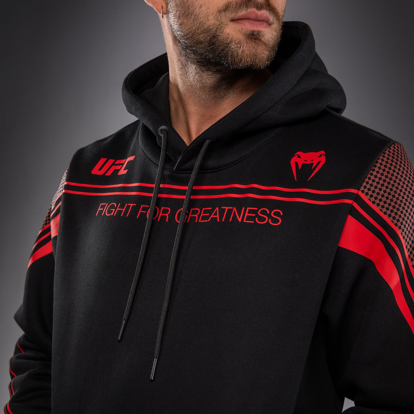 Venum UFC Unity by Venum Authentic Fight Week Sudadera con Capucha para Hombre - Negro