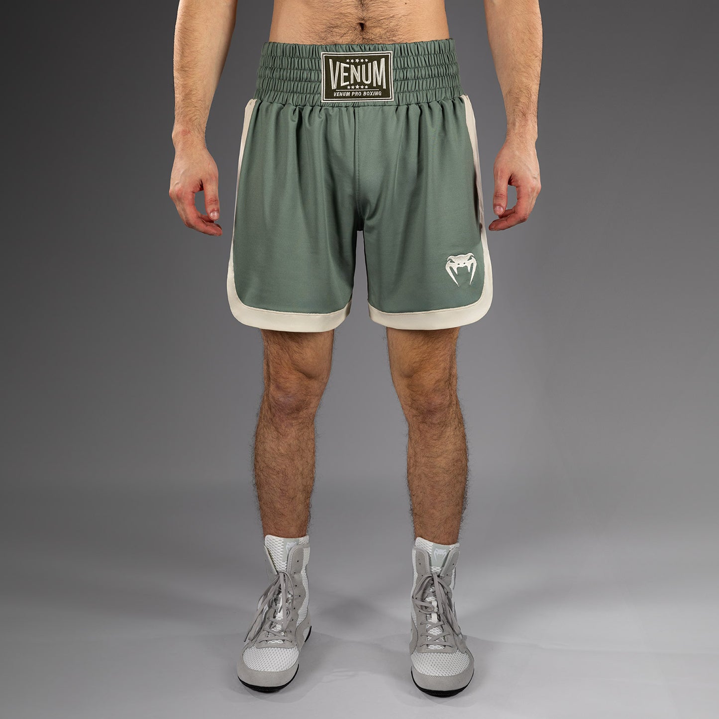 Venum Classic Short de Boxeo - Verde Agua/Marfil