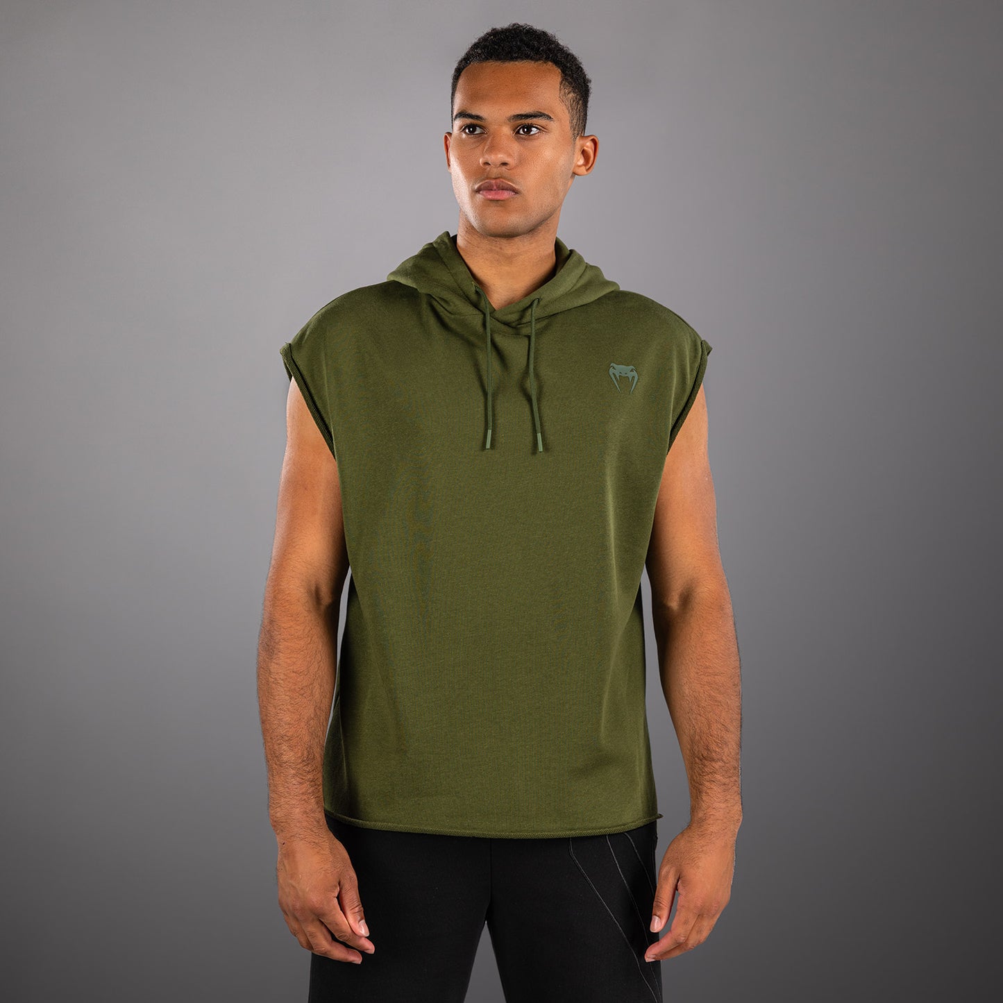 Venum Divide Sudadera con Capucha Sin Mangas - Verde Militar
