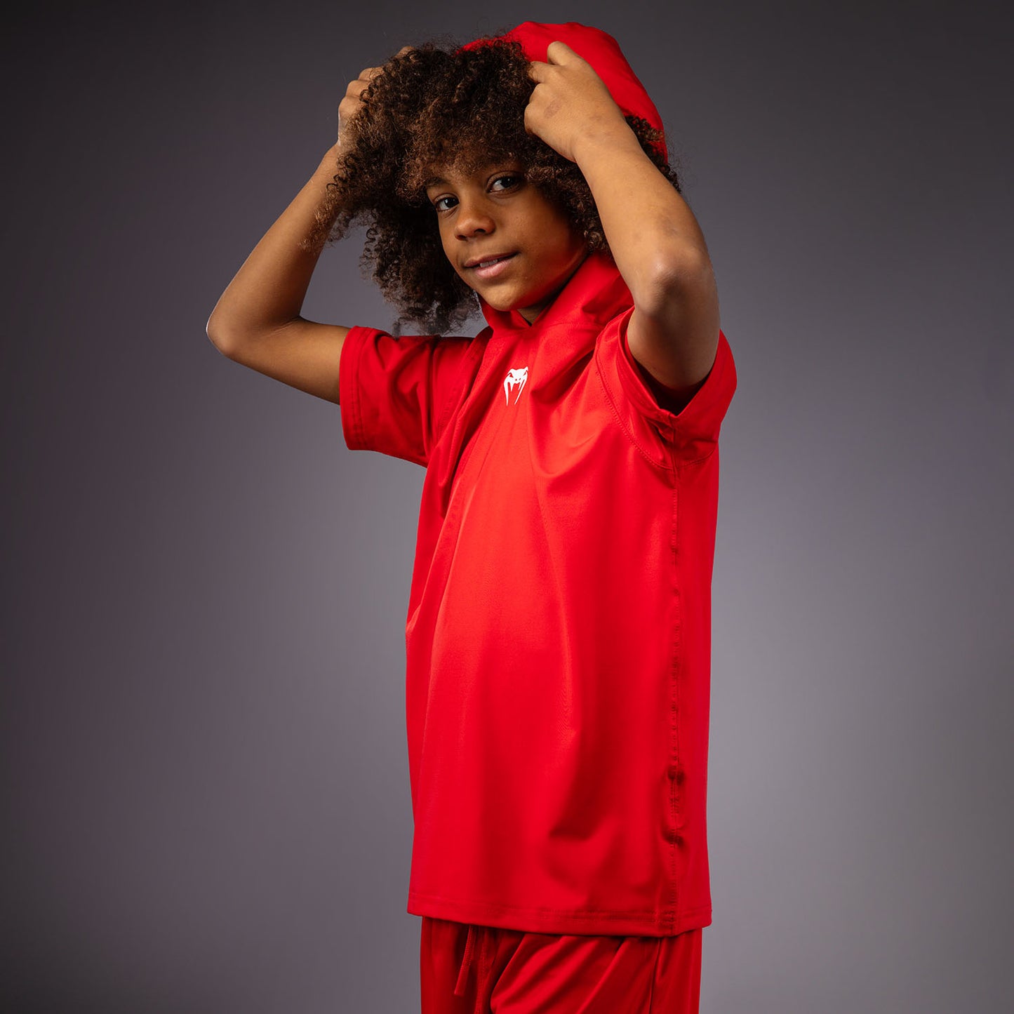 Venum Elite Sudadera Dry-Tech Manga Corta Para Niños - Rojo