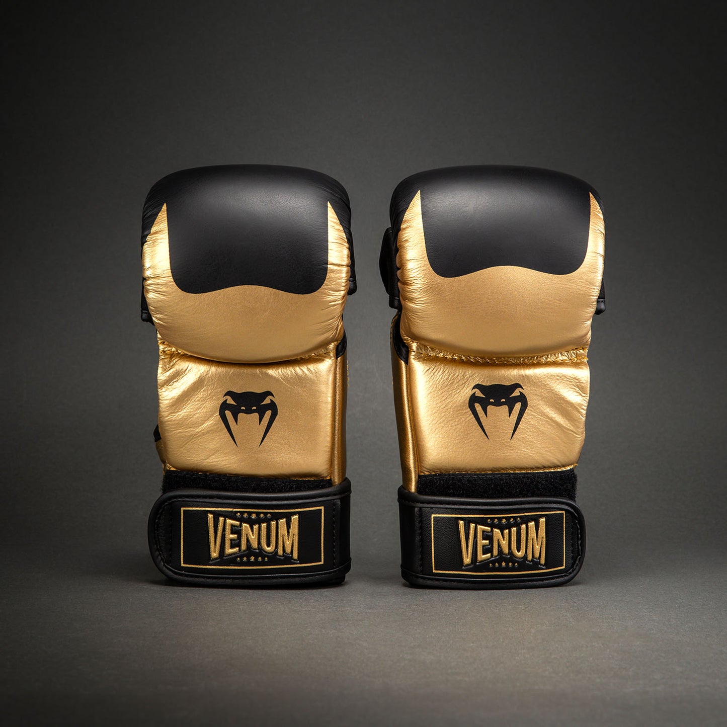 Venum Attack 2.0 Guantes de Sparring de Piel – Oro/Negro