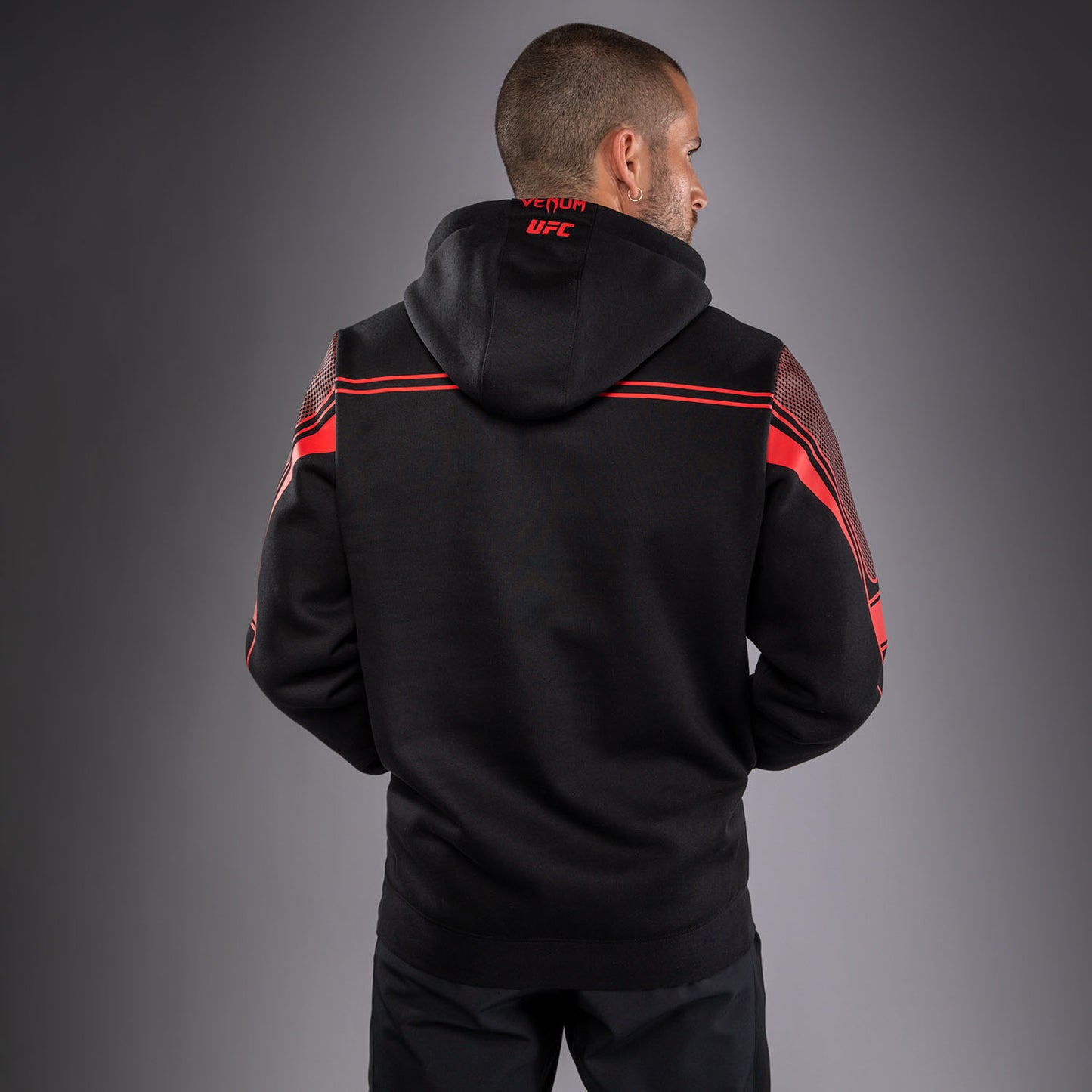 Venum UFC Unity by Venum Authentic Fight Week Sudadera con Capucha para Hombre - Negro