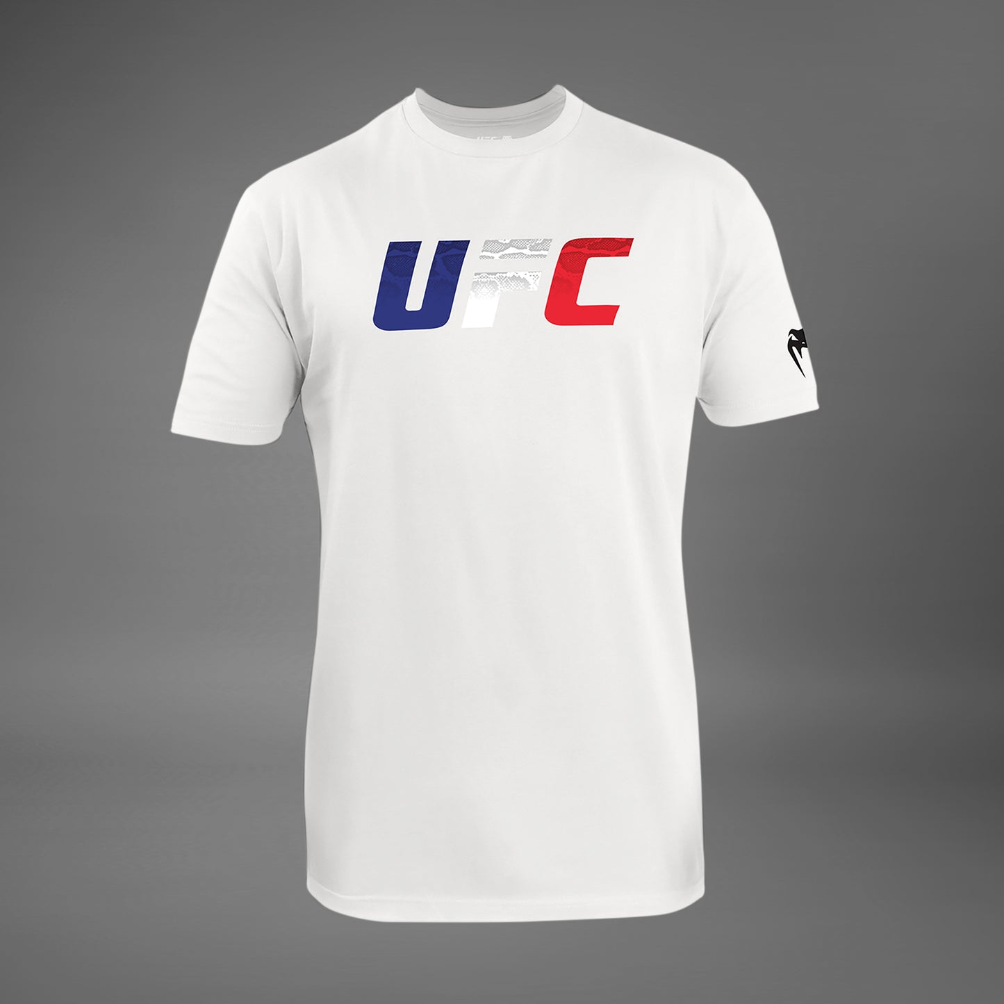 UFC Unrivaled by Venum French Flag Camiseta para Hombres - Blanca