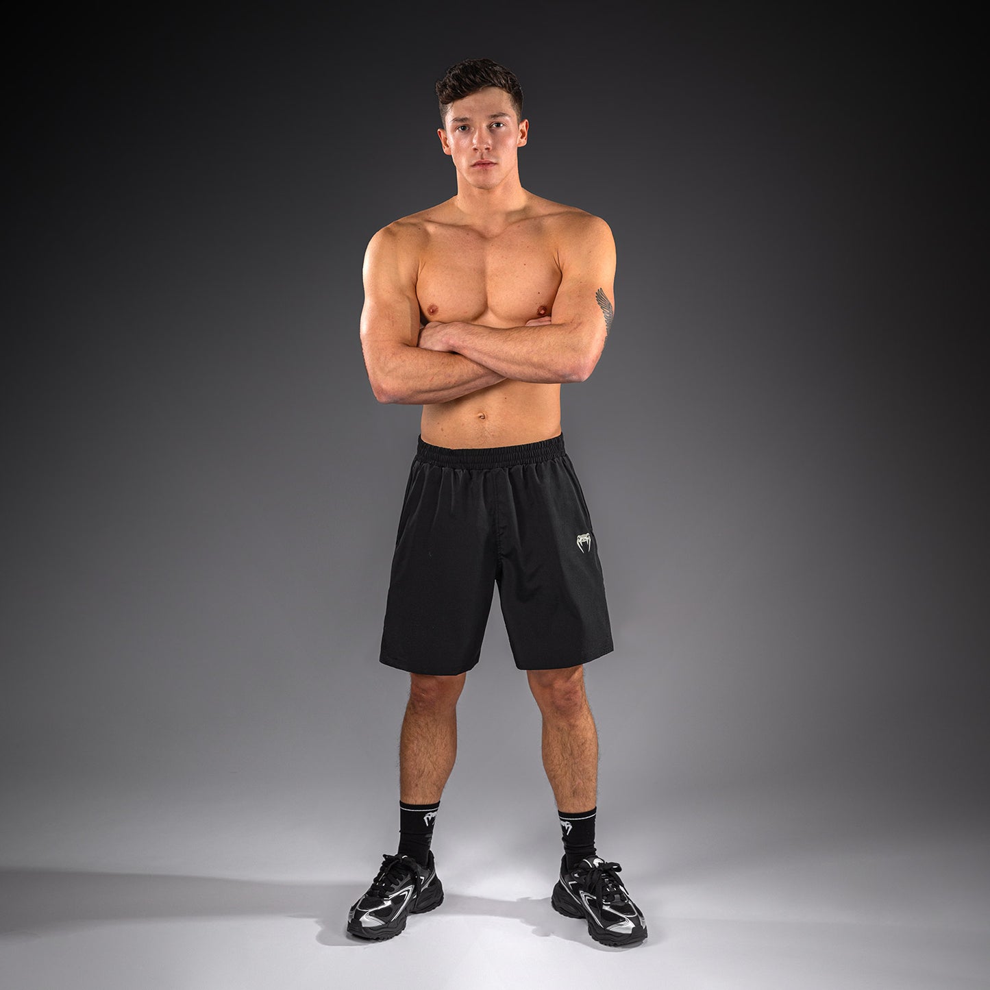 Venum Lazer Short de Entrenamiento - Negro/Gris