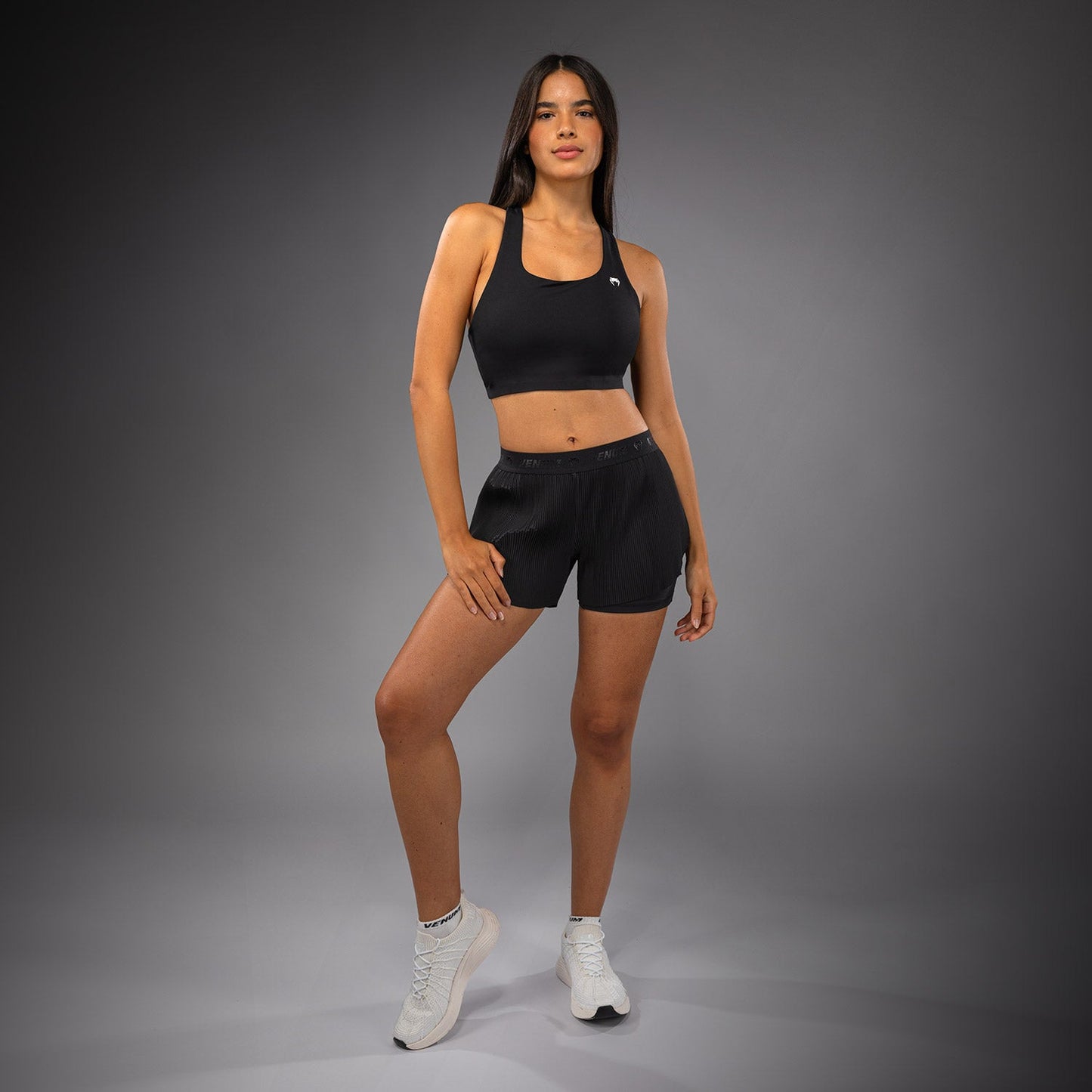 Venum Flowfit Pantalones Cortos de Entrenamiento Mujer - Negro