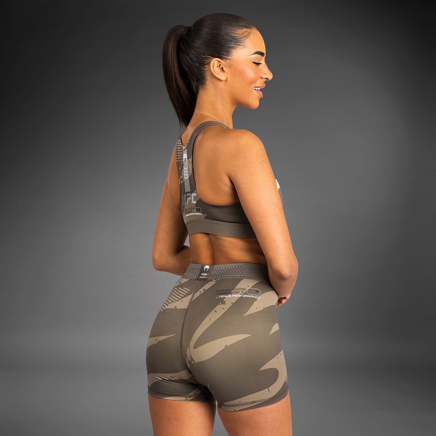 UFC Adrenaline By Venum Fight Week Short de Vale Tudo para Mujer - Desert Camo