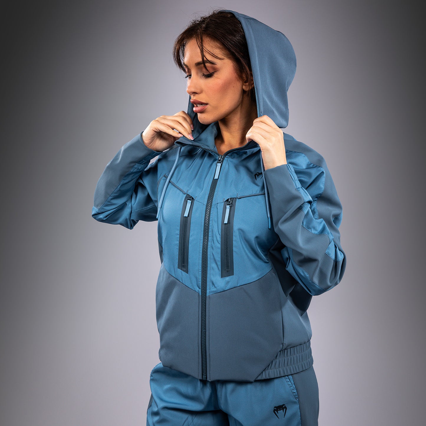 Venum Laser 3.0 Chaqueta de chándal para mujer - Azul Pacífico