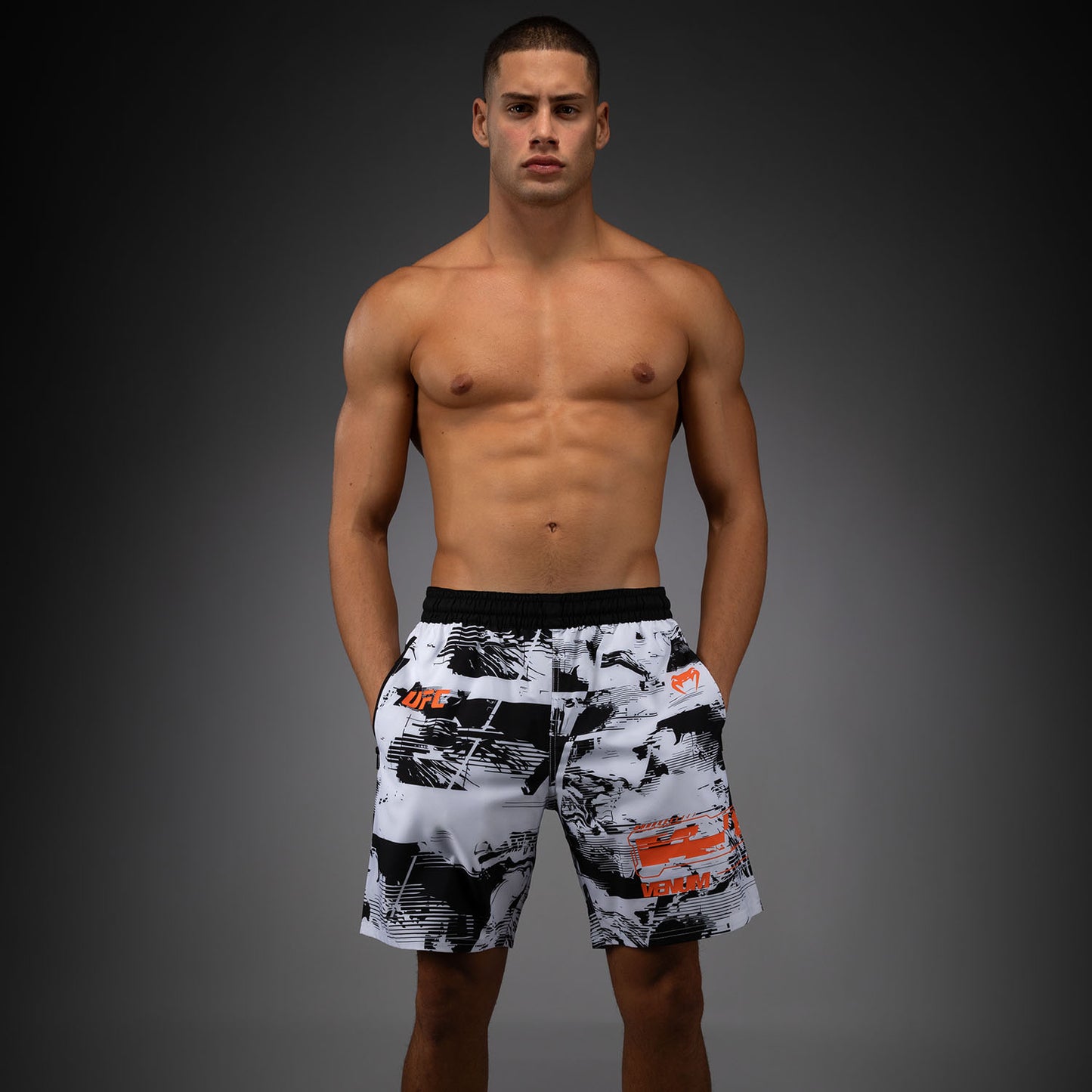 UFC Zenith by Venum Authentic Fight Week Short Performance Hombre - Blanco