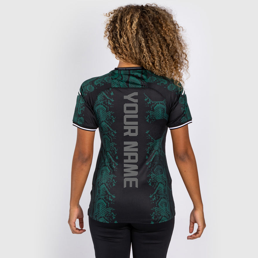 UFC Adrenaline by Venum Personalized Authentic Fight Night Maillot Walkout Mujer - Emerald Edition - Verde/Negro