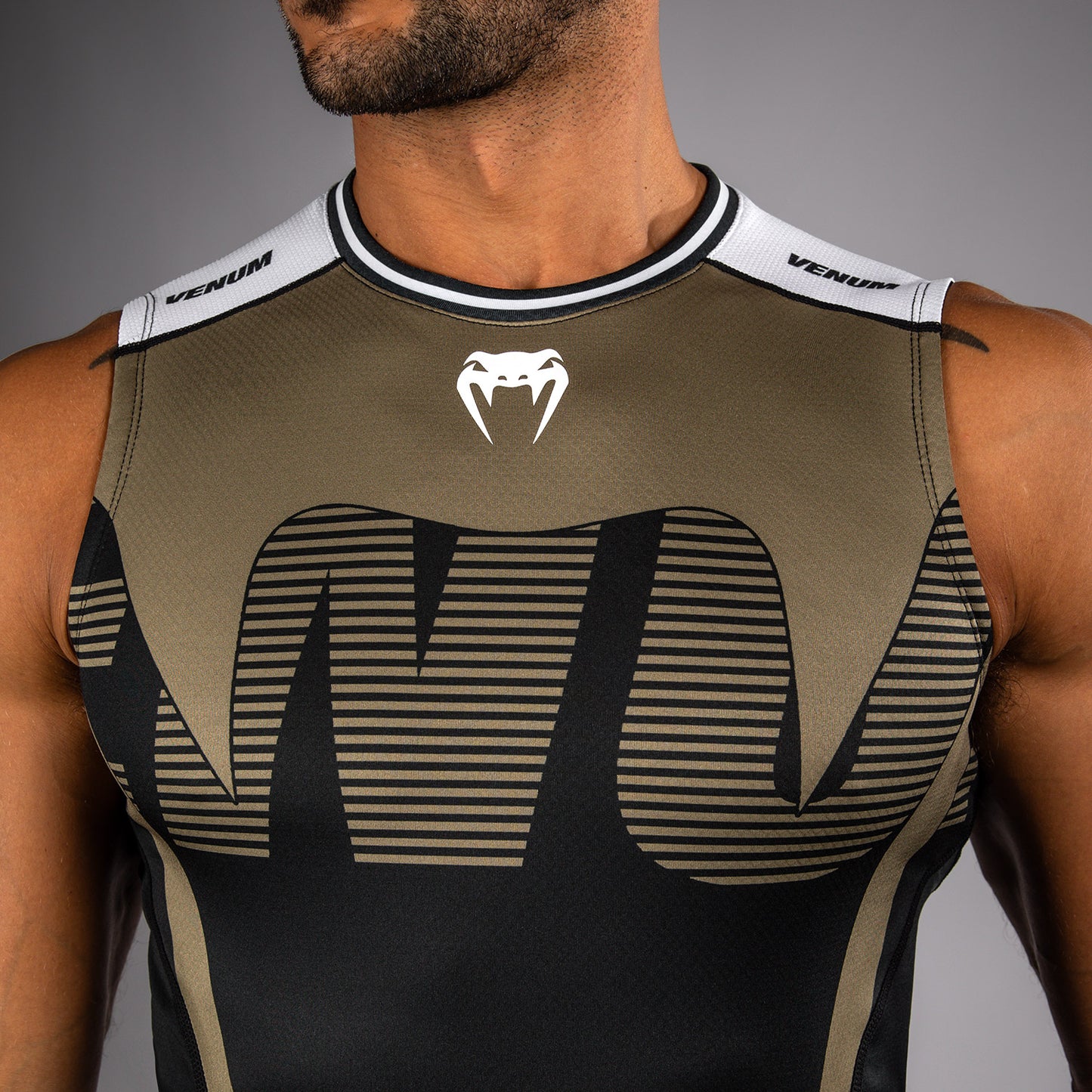 Venum Adrenaline Rashguards Sin Mangas – Negro/Arena