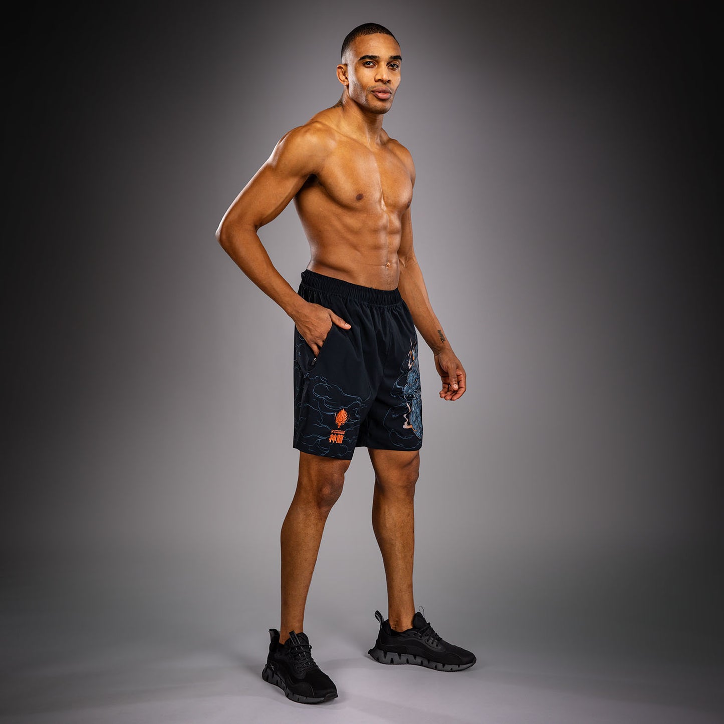 Venum Thunder Short de Entrenamiento – Negro/Gris/Cobre