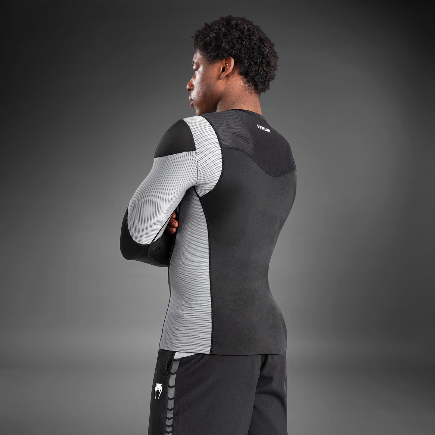 Venum Tempest Guardia Rash De Manga Larga para Hombre - Negro/Gris