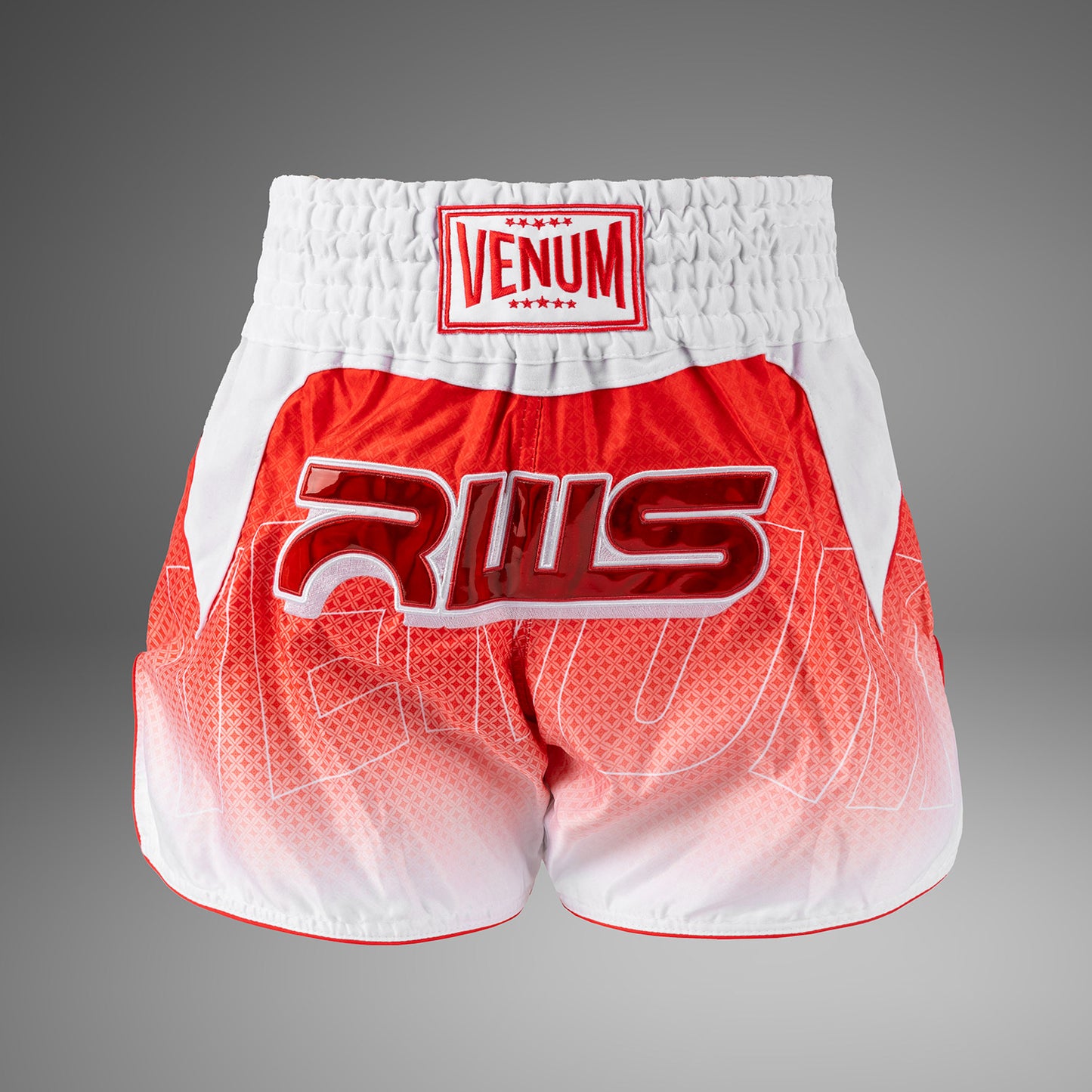 Venum x RWS 2.0 Pantalones Cortos de Muay Thai – Blanco/Rojo