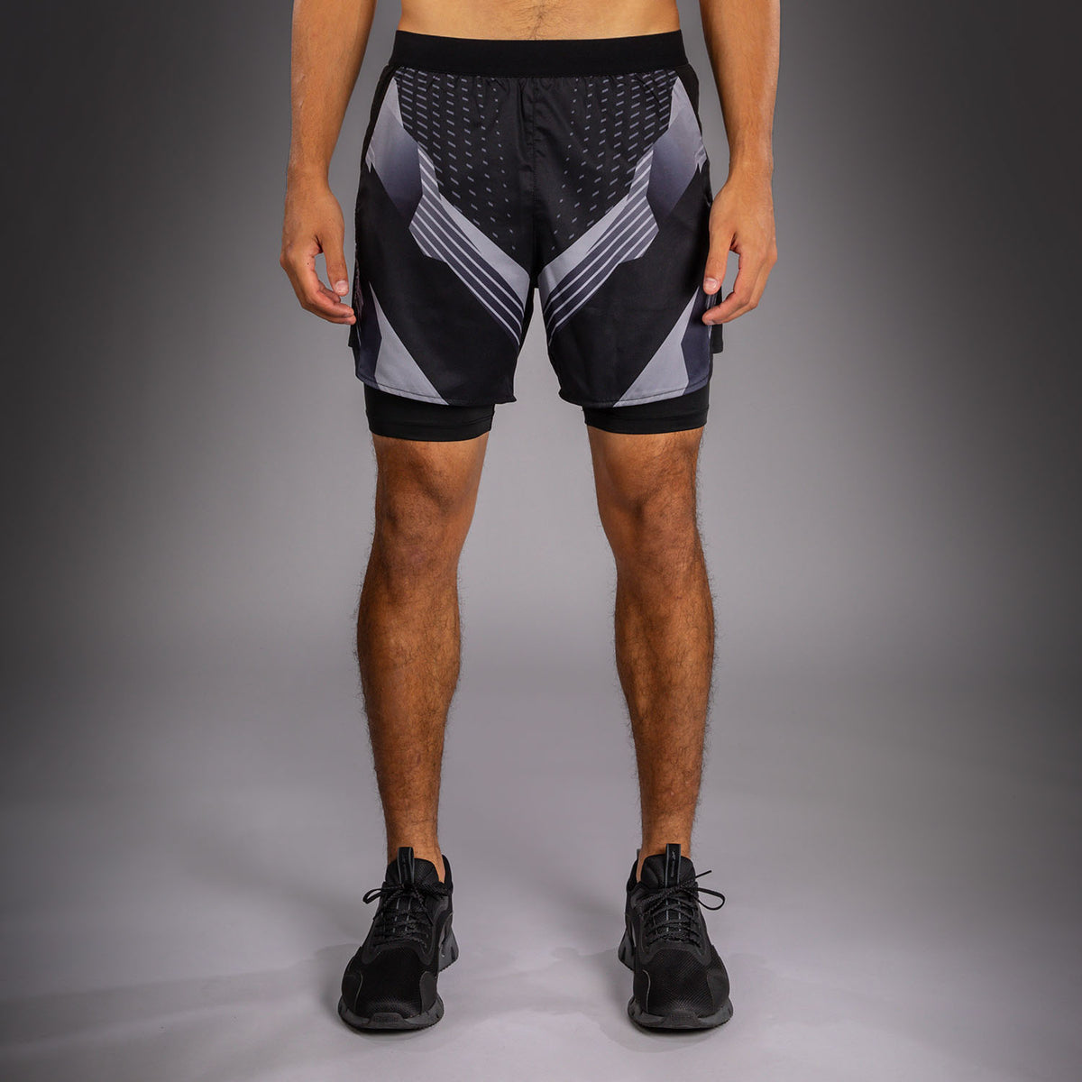 Venum No-Gi 6.0 Pantalón Corto de Entrenamiento - Negro/Blanco