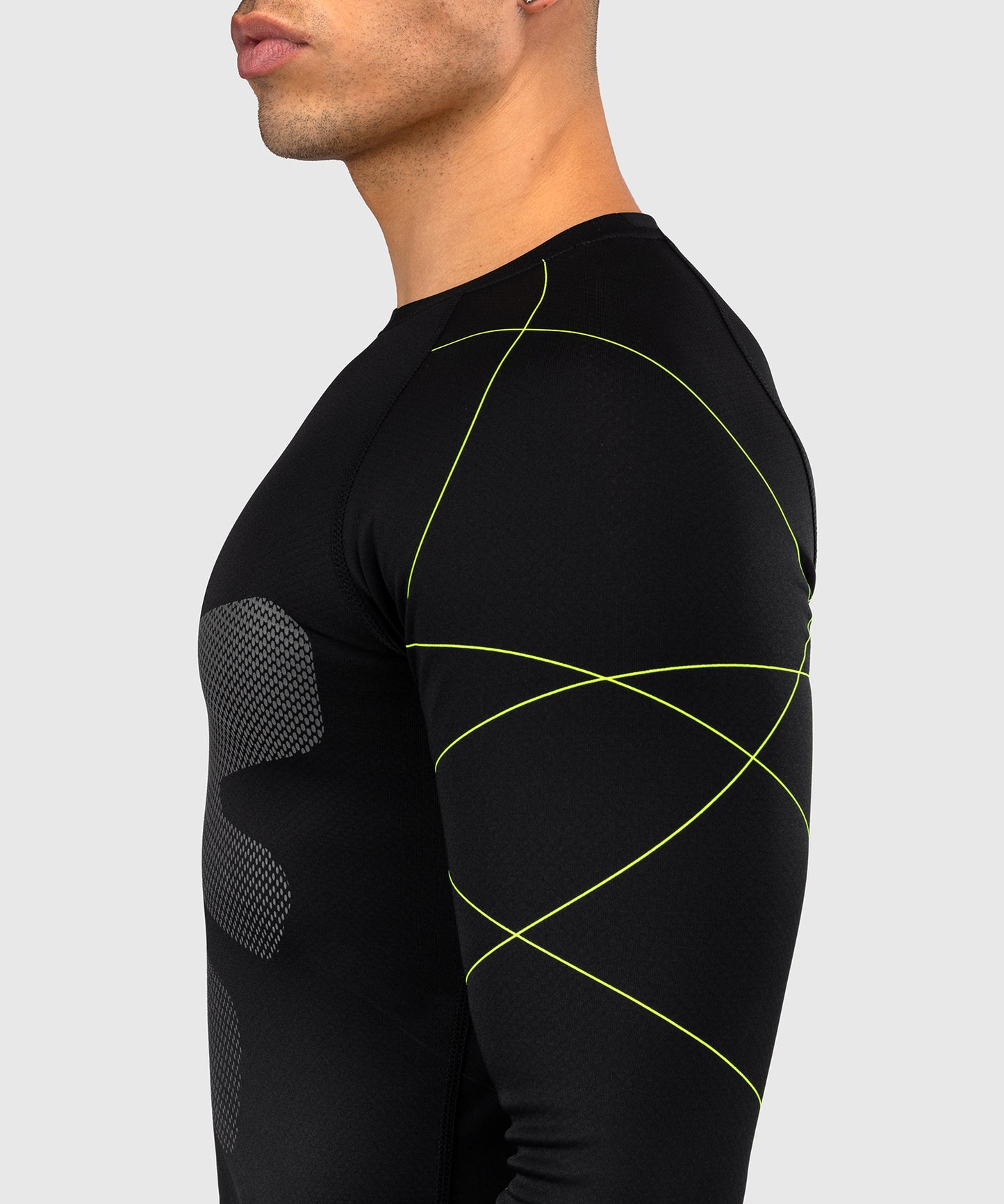 Venum Training Camp 4.0 Lycra de manga larga - Negro/Verde neón