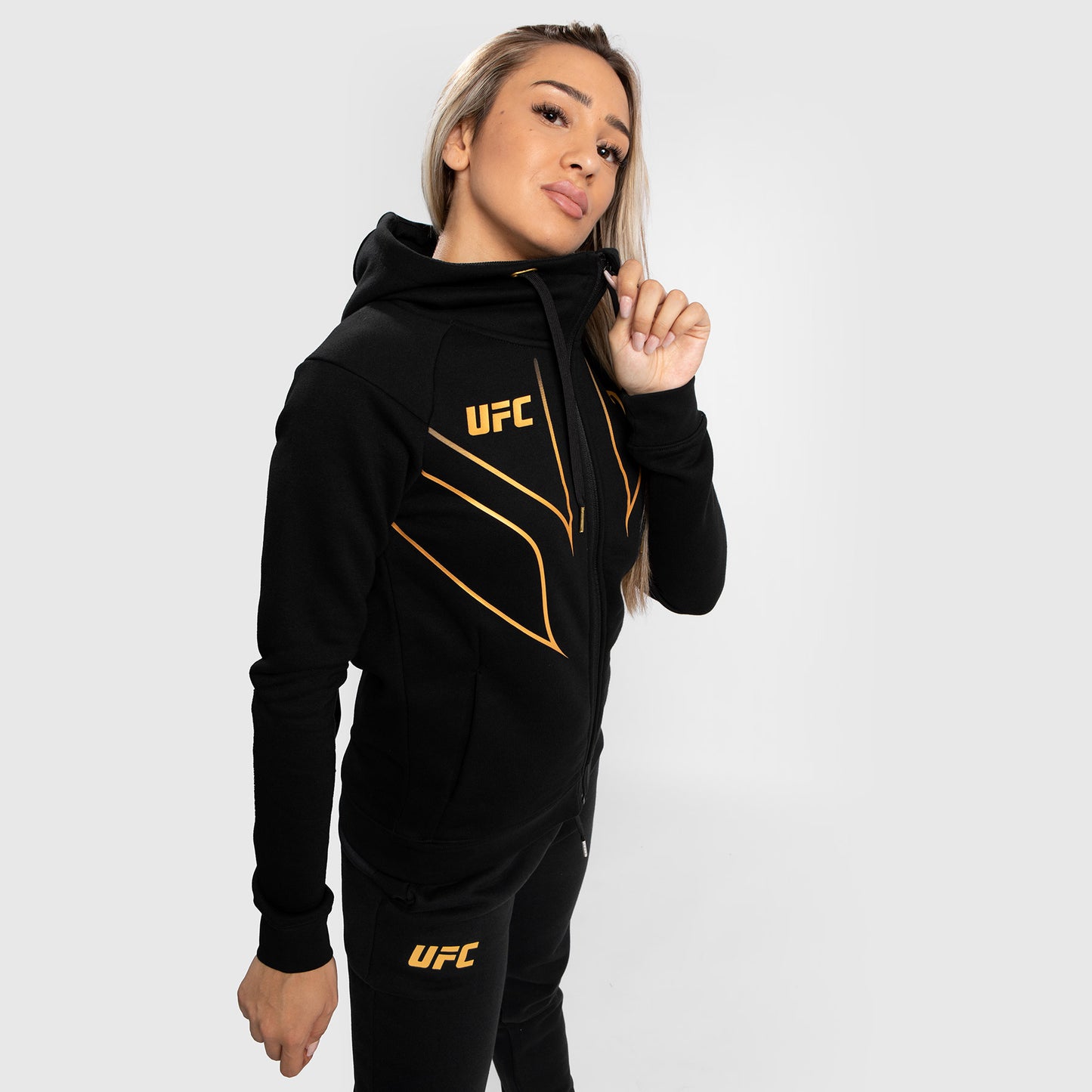 Replica de UFC Venum Fight Night 2.0 Sudadera con cremallera para mujer - Champion