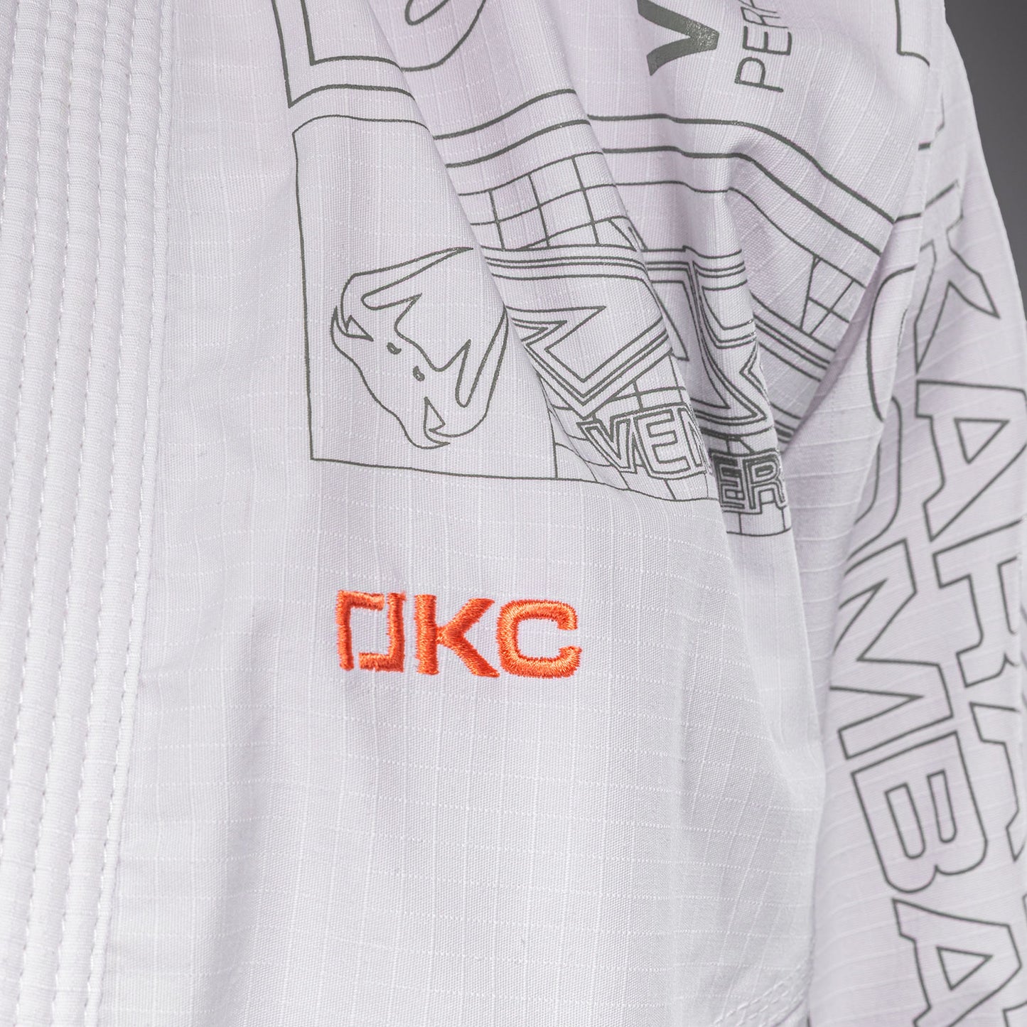 Karate Combat by Venum Kimono de BJJ – Blanco/Gris