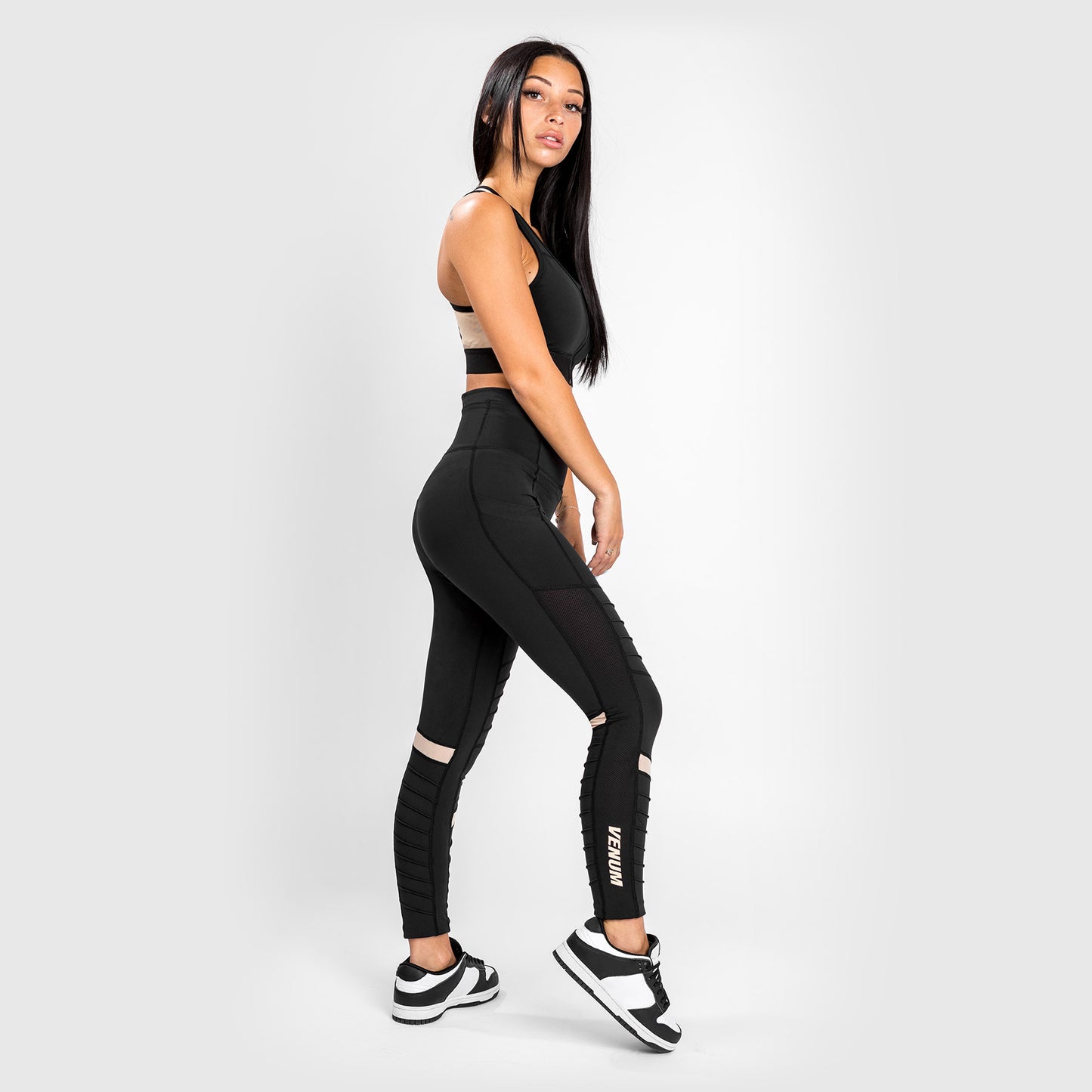 Leggings Venum Moto 7/8 - Negro/Arena