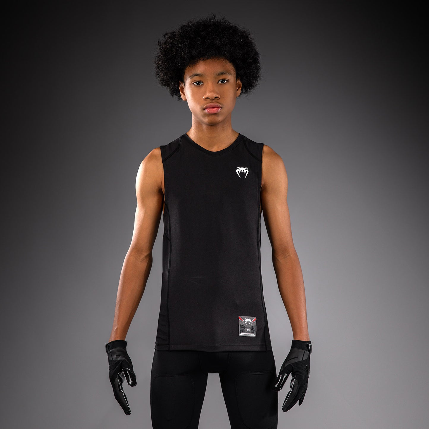 Venum Elite Football Camiseta de Compresión Sin Mangas Para Niños - Negro