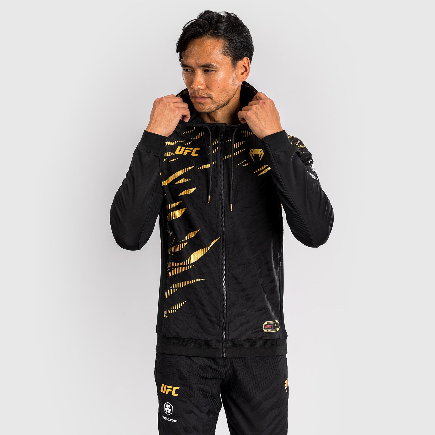 UFC Fusion by Venum Authentic Fight Night Sudadera con Capucha para Hombre - Champion
