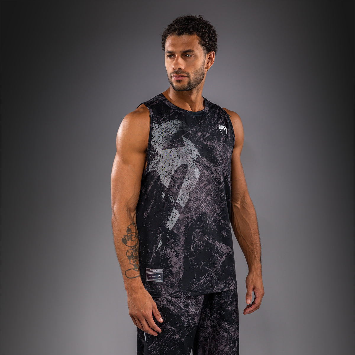 Venum Rage & Workout Camiseta de Tirantes Dry Tech - Negro/Gris