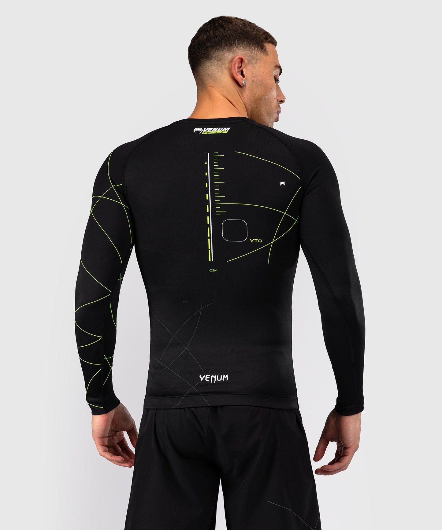 Venum Training Camp 4.0 Lycra de manga larga - Negro/Verde neón