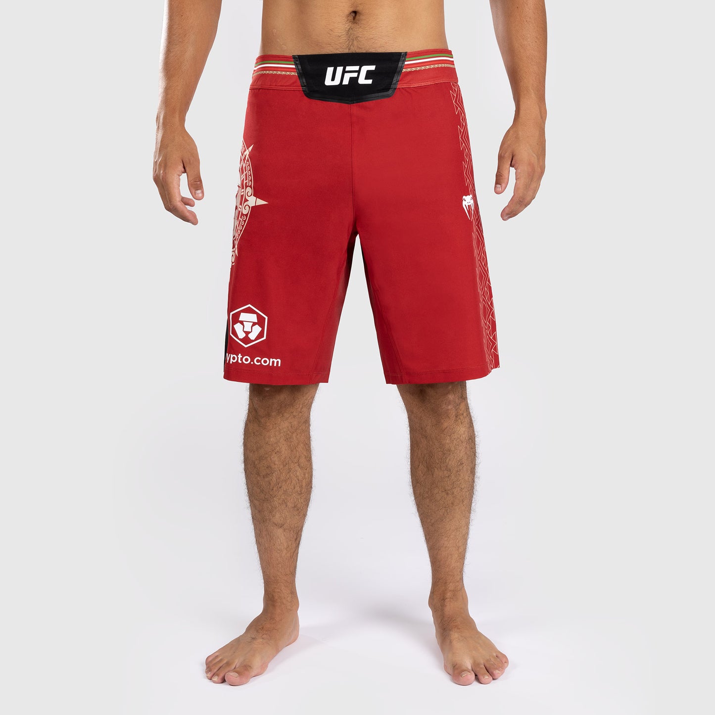 Noche UFC by Venum Authentic Fight Night Shorts de combate para hombre - Corte largo - Rojo