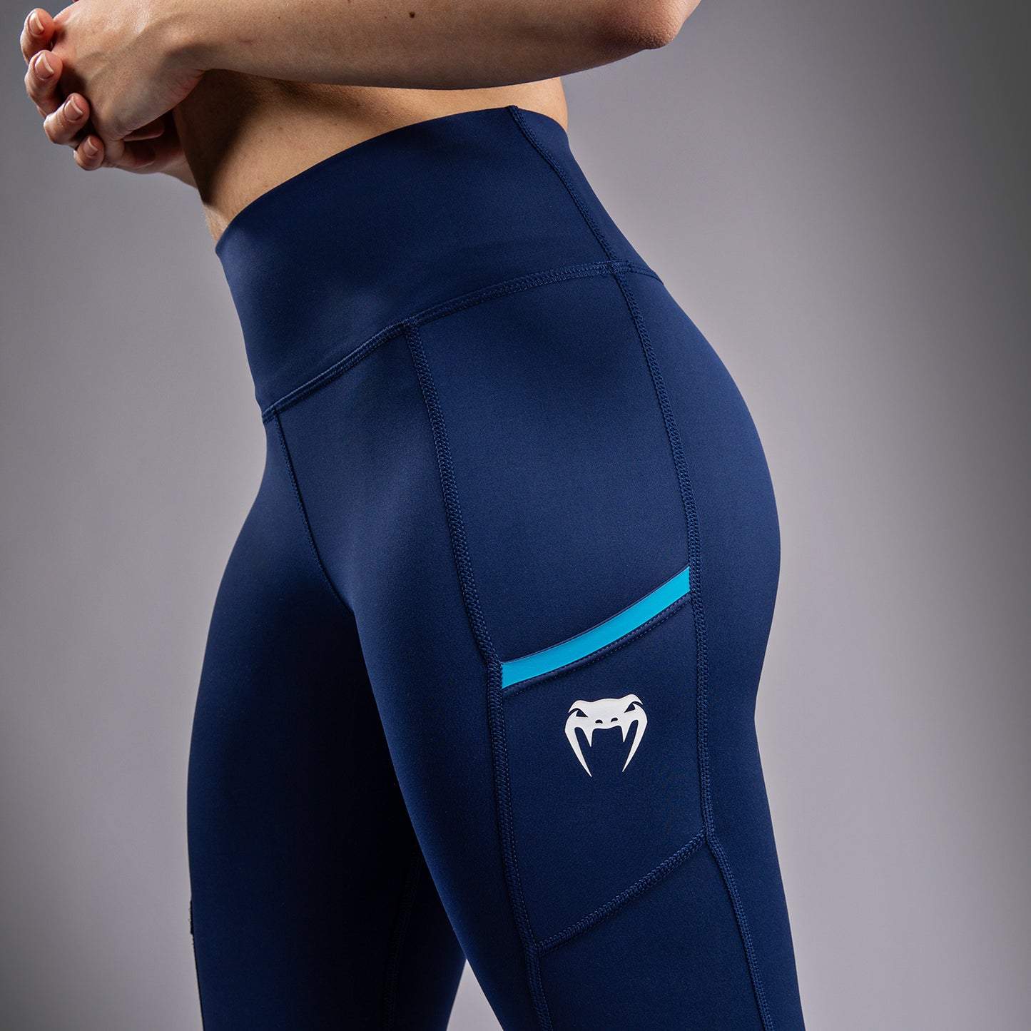 Venum x Top Rank Original Leggings 7/8 para Mujer - Azul Marino