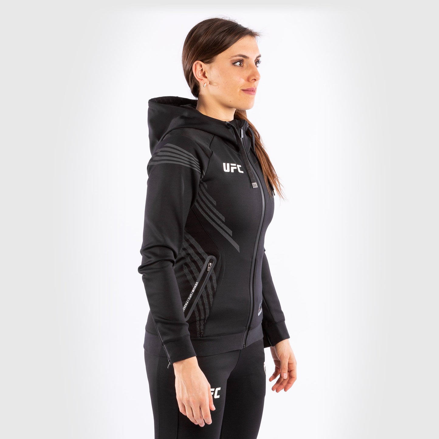 Sudadera Para Mujer Personalizada UFC Venum Authentic Fight Night Walkout - Negro