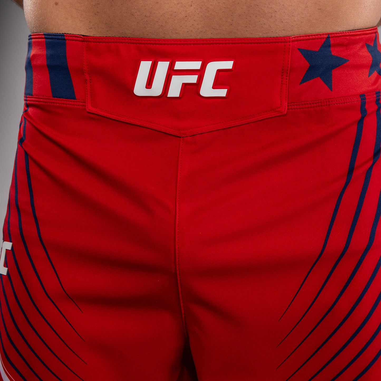 Official UFC Freedom 250 by Venum Personalizado Authentic Fight Night Fight Shorts de ajuste corto para hombre - Rojo
