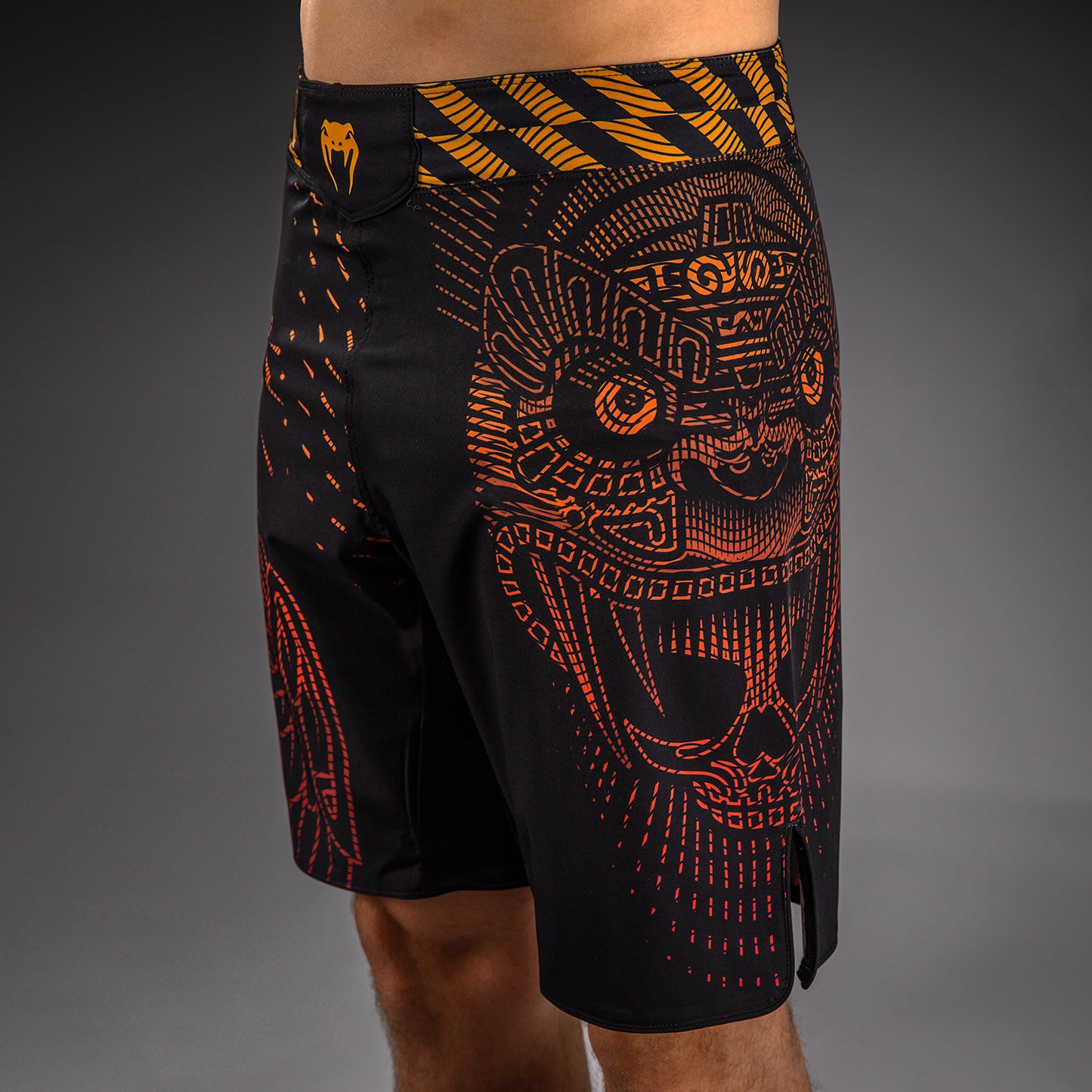 Venum Quetzal Fury Fightshorts - Negro/Rojo Fury/Mandarina