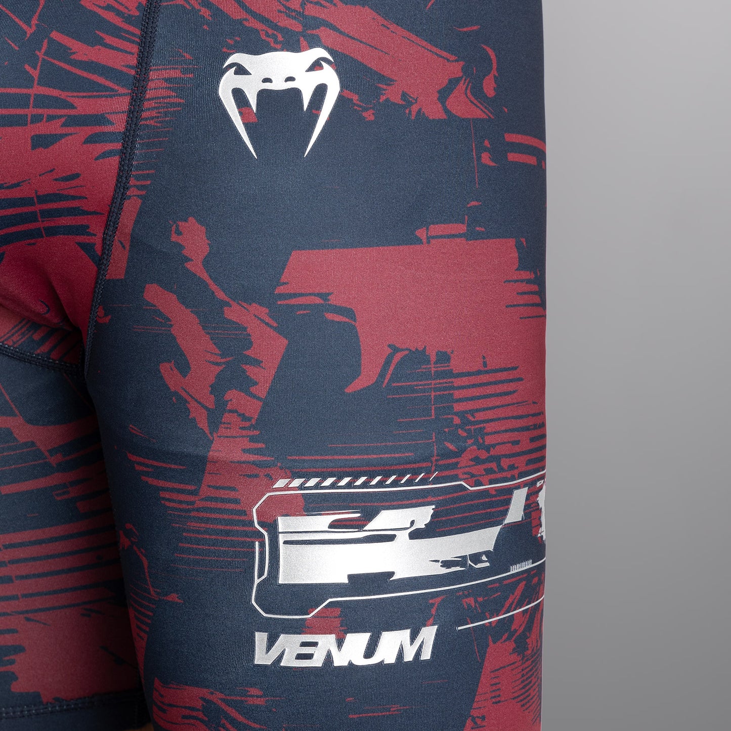 UFC Zenith by Venum Authentic Fight Week Short Vale Tudo Performance Hombre - Azul marino/Burdeos/Plateado