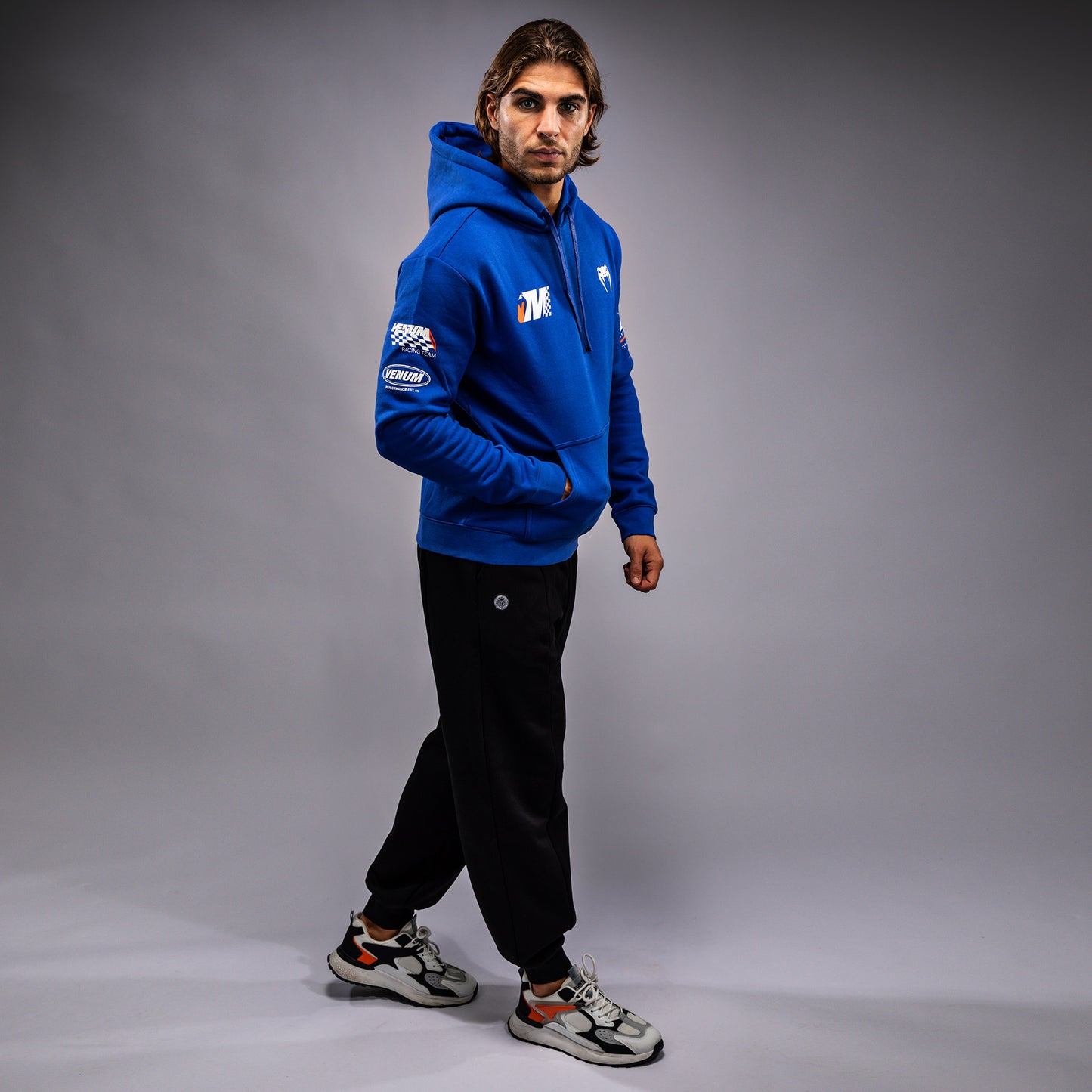 Venum Motorsport Sudadera con Capucha - Azul Real