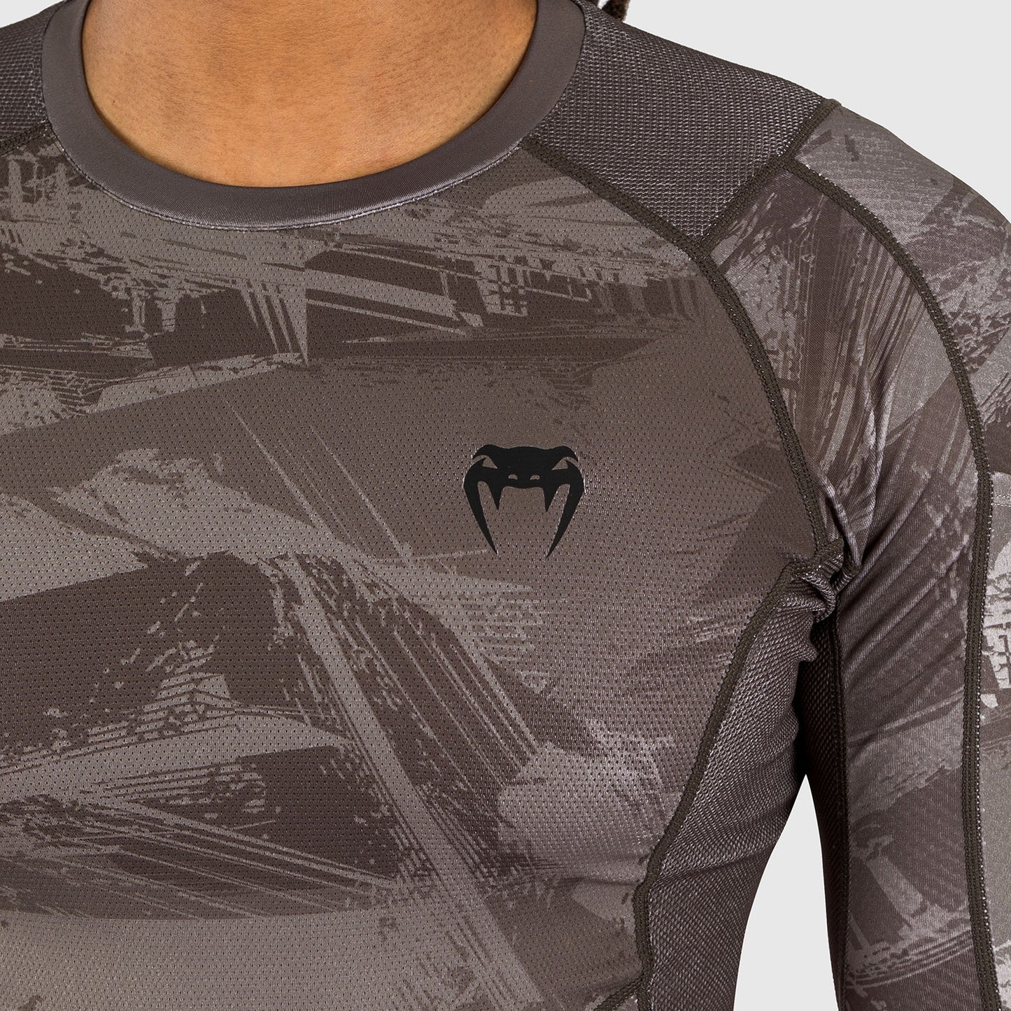 Venum Electron 3.0 Lycra Manga Larga - Sable