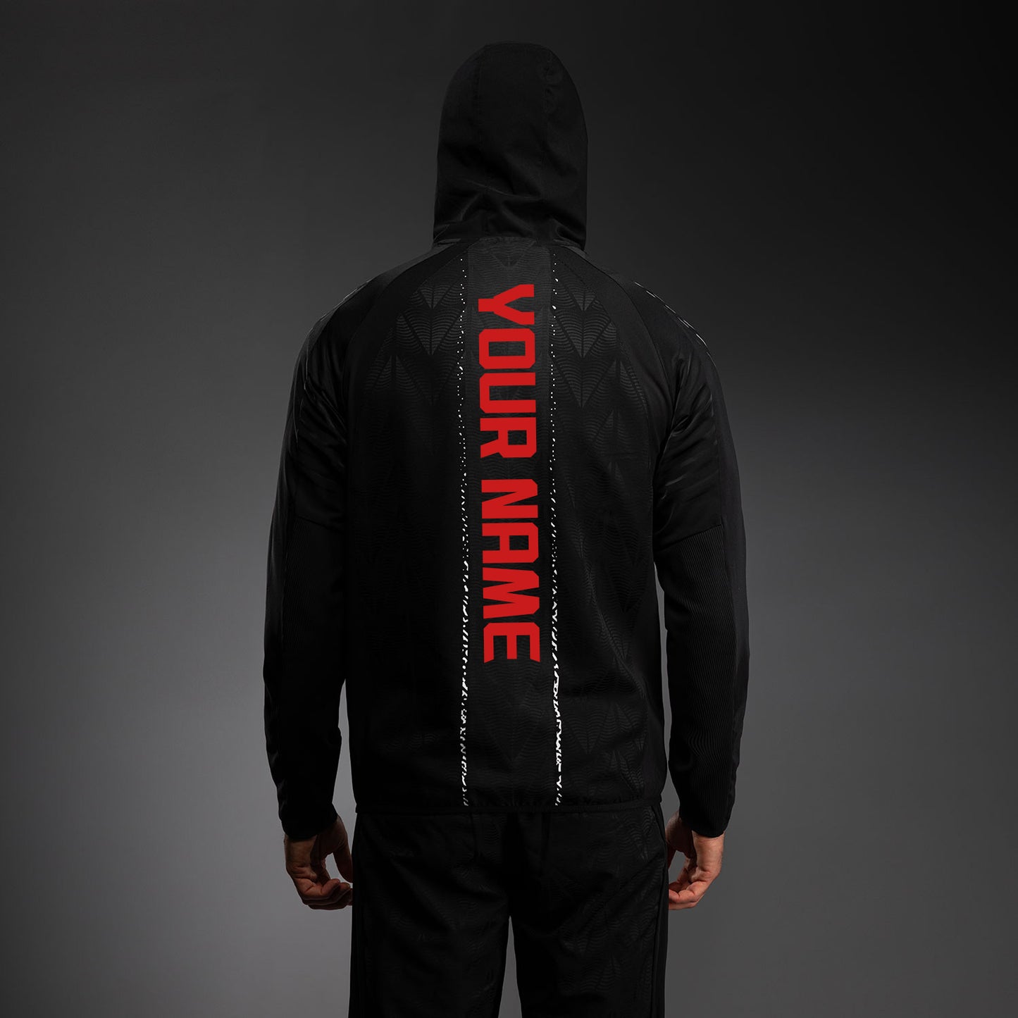 UFC Zenith by Venum Authentic Fight Night Sudadera de walkout Hombre Personalizado - Negro