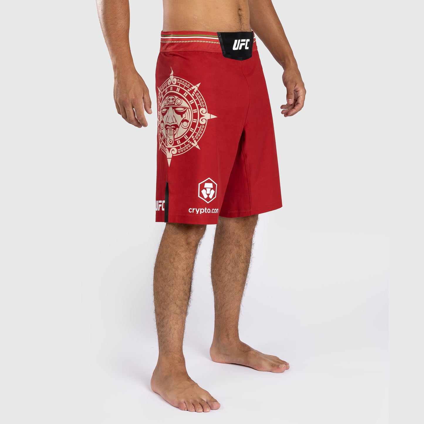 Noche UFC by Venum Authentic Fight Night Shorts de combate para hombre - Corte largo - Rojo