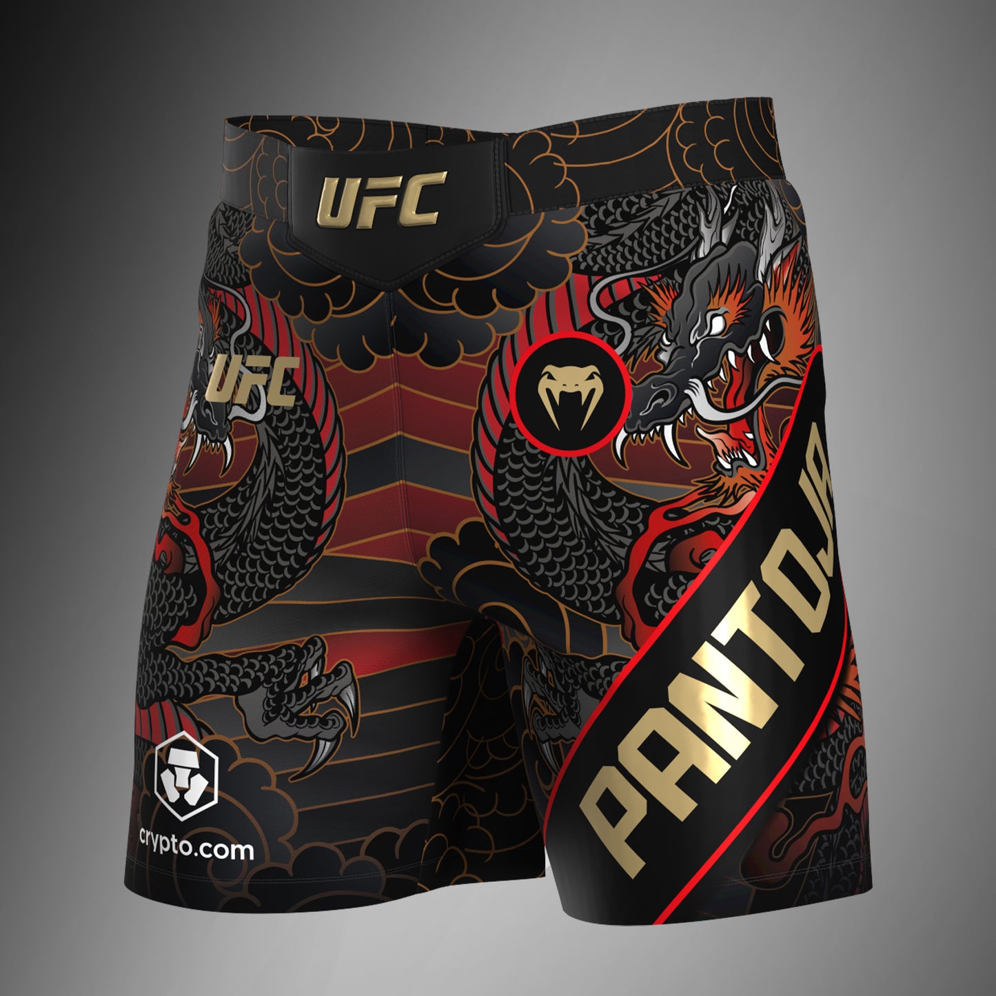UFC Unrivaled by Venum Pantalón corto de lucha Alexandre Pantoja para hombre - Rojo