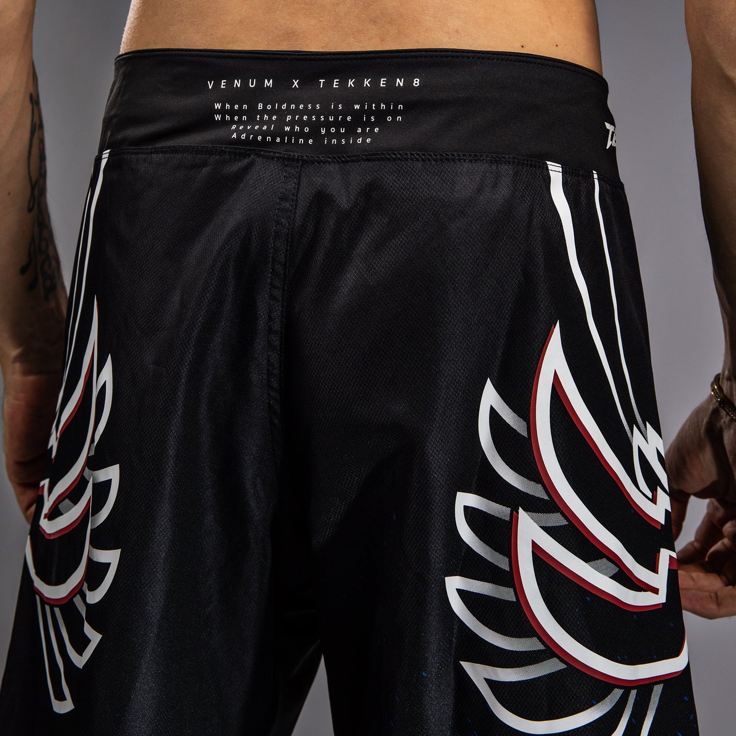 Venum x TEKKEN 8 - Jin Kazama Pantalones de Lucha - Azul/Negro/Blanco