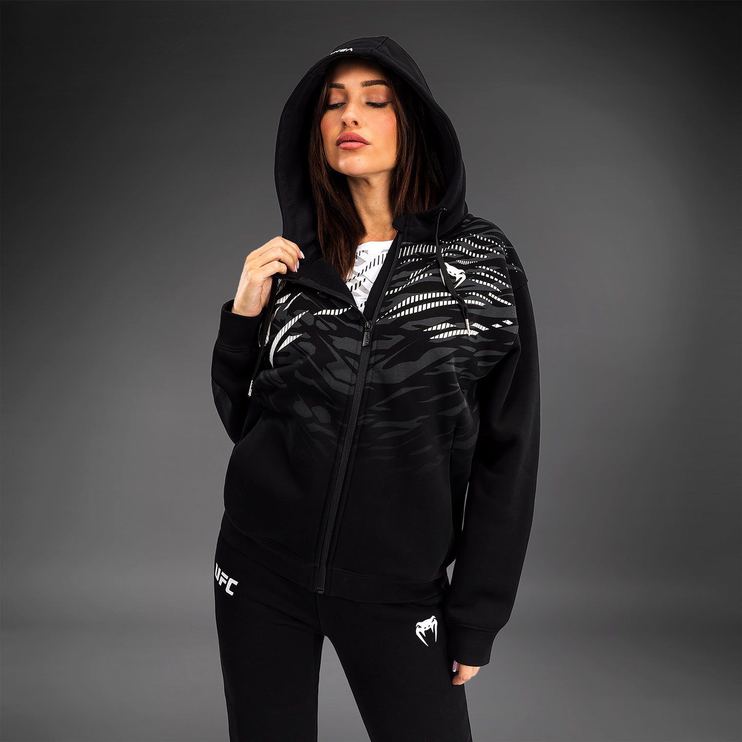UFC Fusion by Venum Replica Sudadera con Cremallera para Mujer - Negro