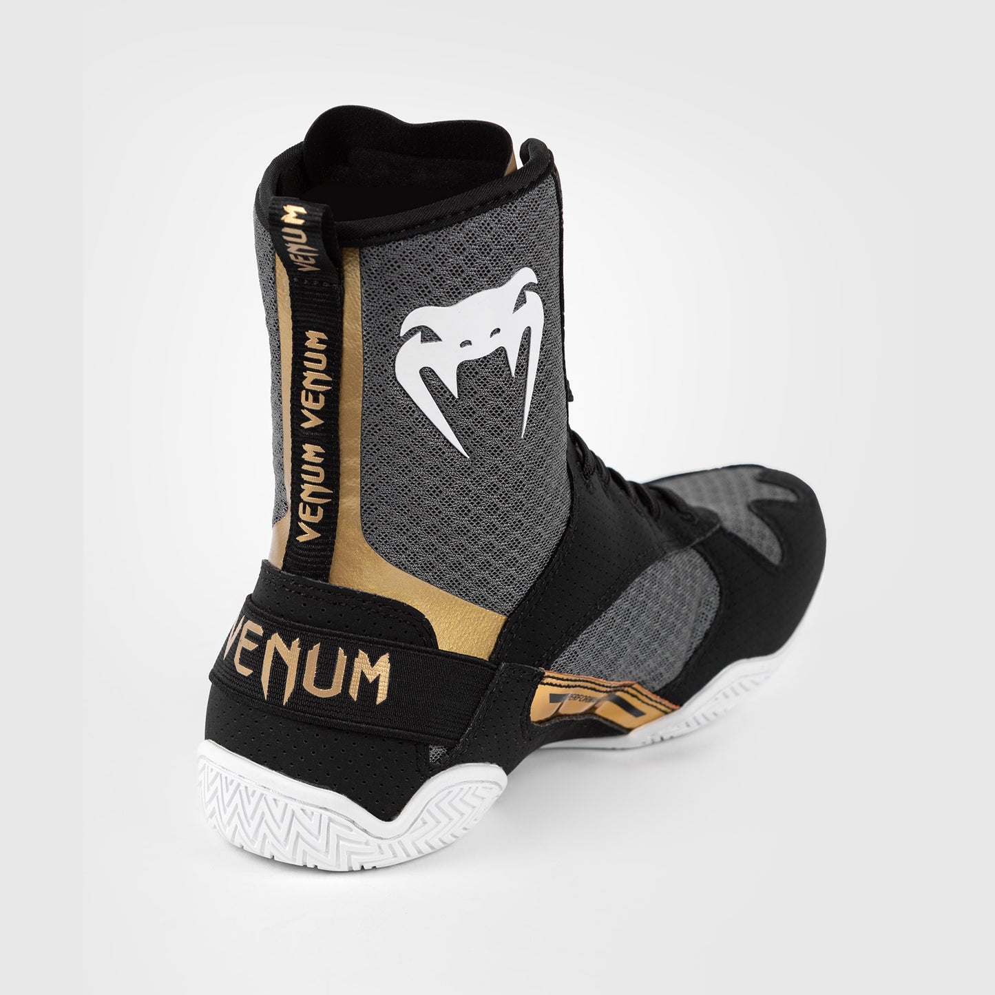 Venum Elite Zapatillas de Boxeo - Negro/Blanco/Oro