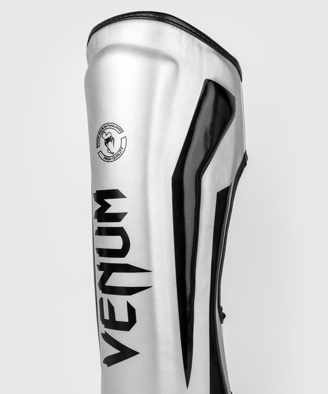 Venum Elite Espinilleras Standup - Plata/Negro